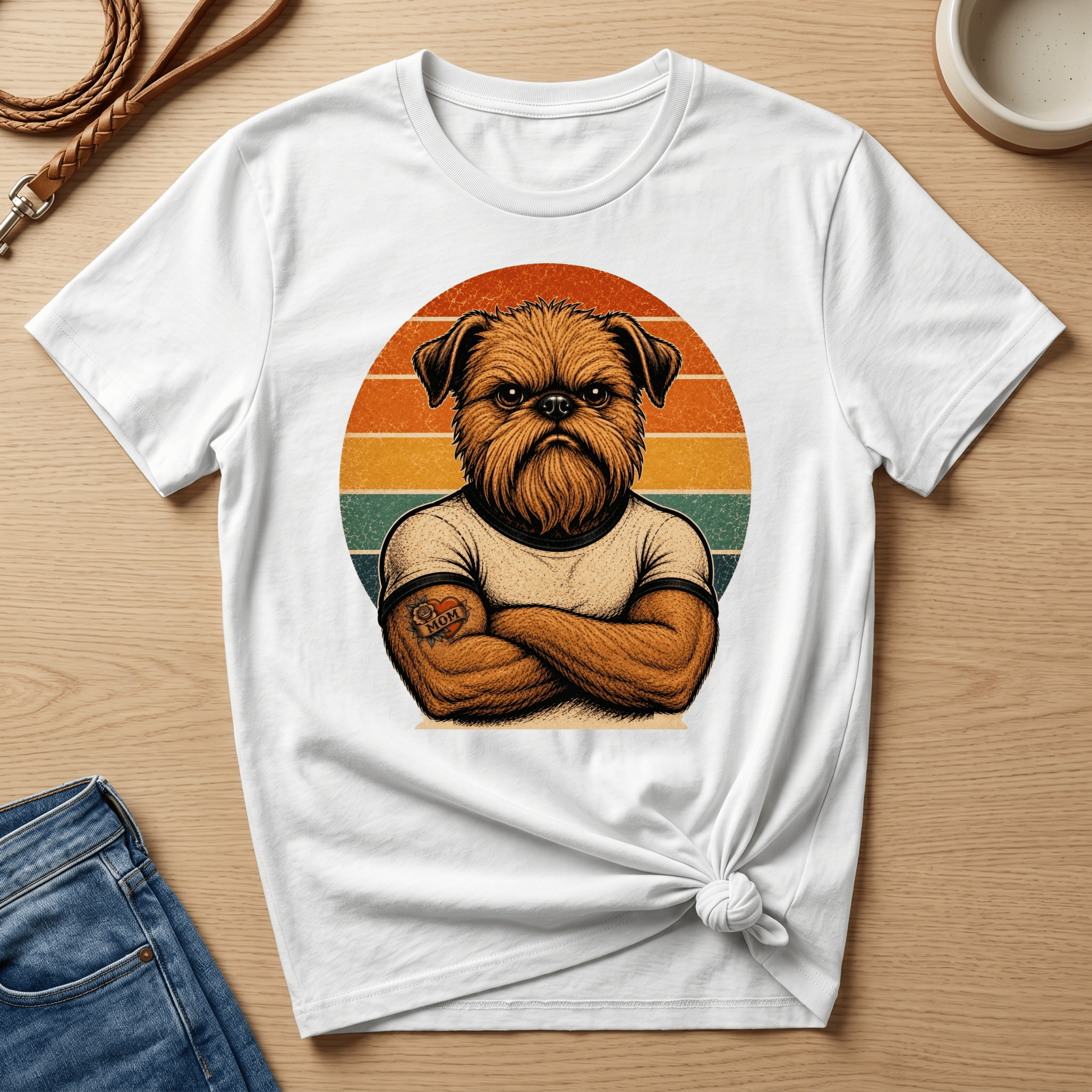 Griffon bruxellois - Tatouage de muscles