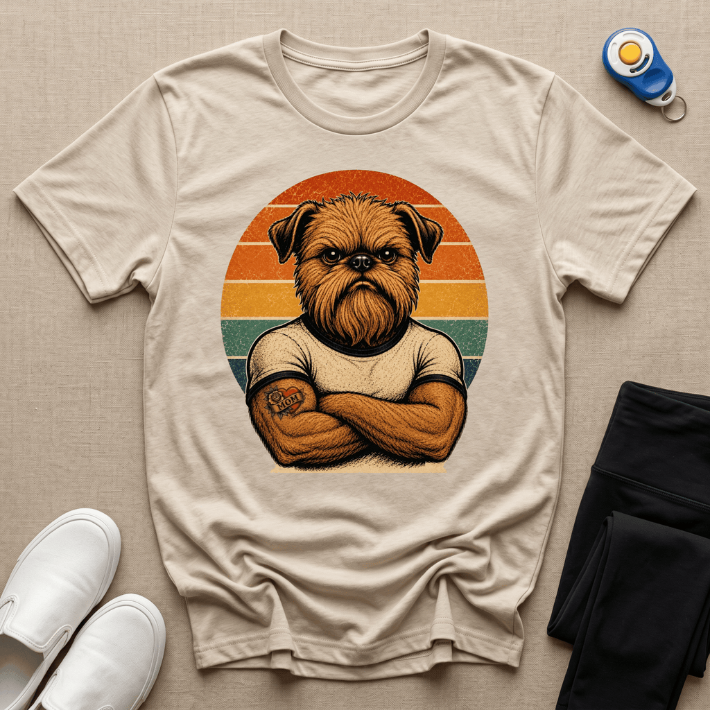 Griffon bruxellois - Tatouage de muscles
