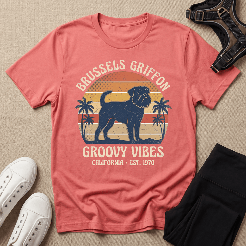 Brussels Griffon - 70s Vintage Sunset