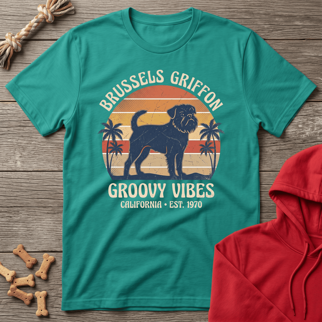 Brussels Griffon - 70s Vintage Sunset