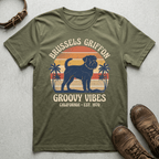 Brussels Griffon - 70s Vintage Sunset