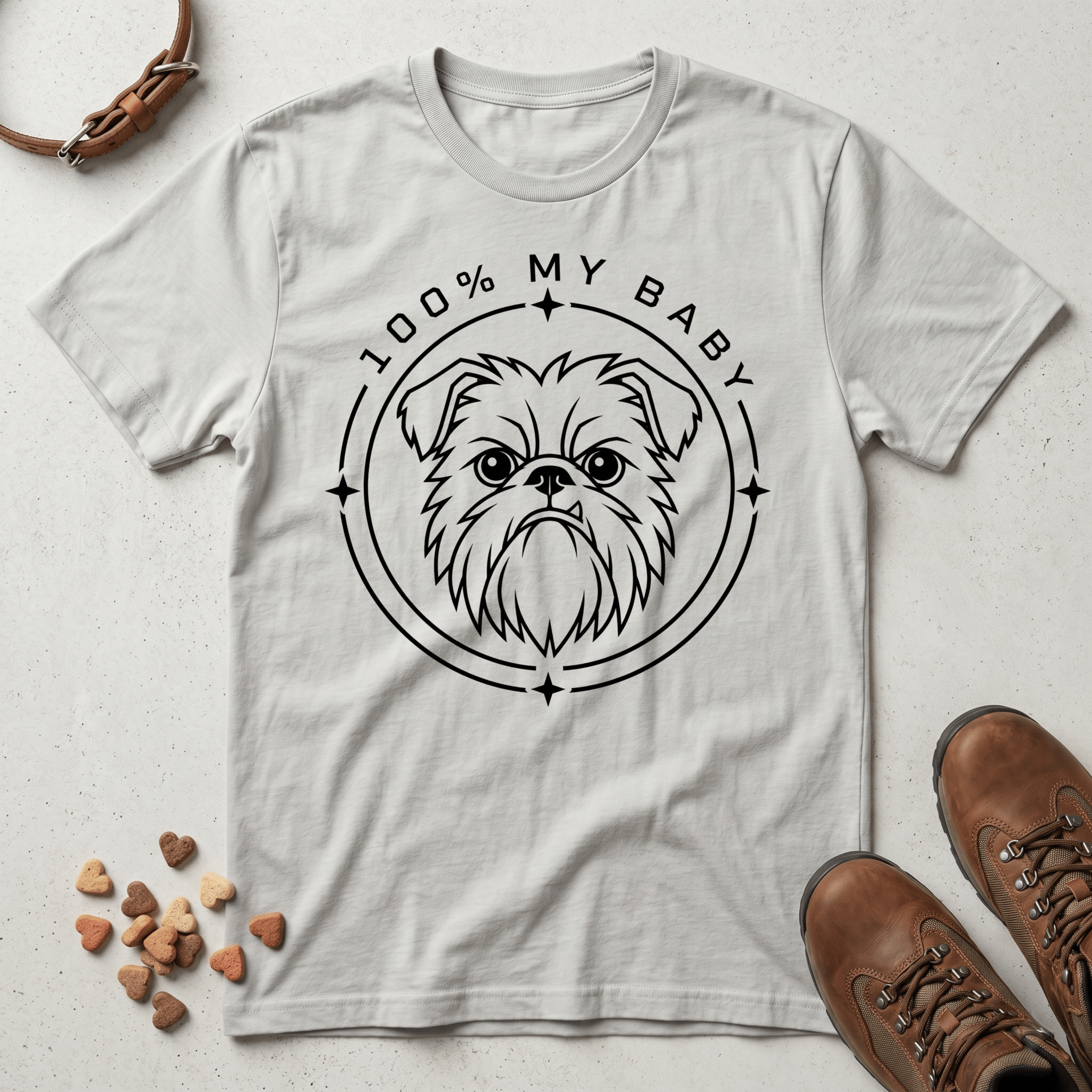Brussels Griffon - Line Art