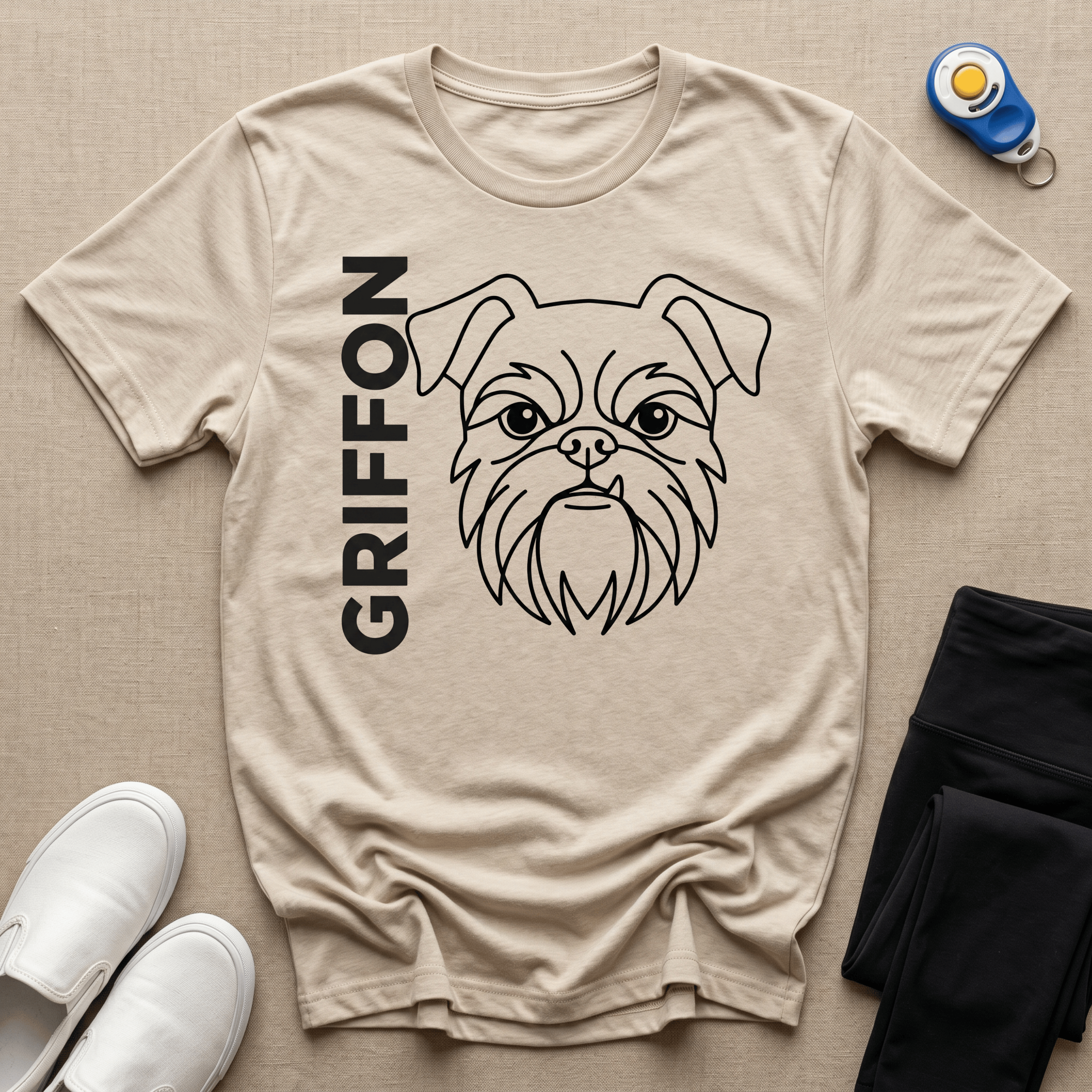 Brussels Griffon - Flat Vector