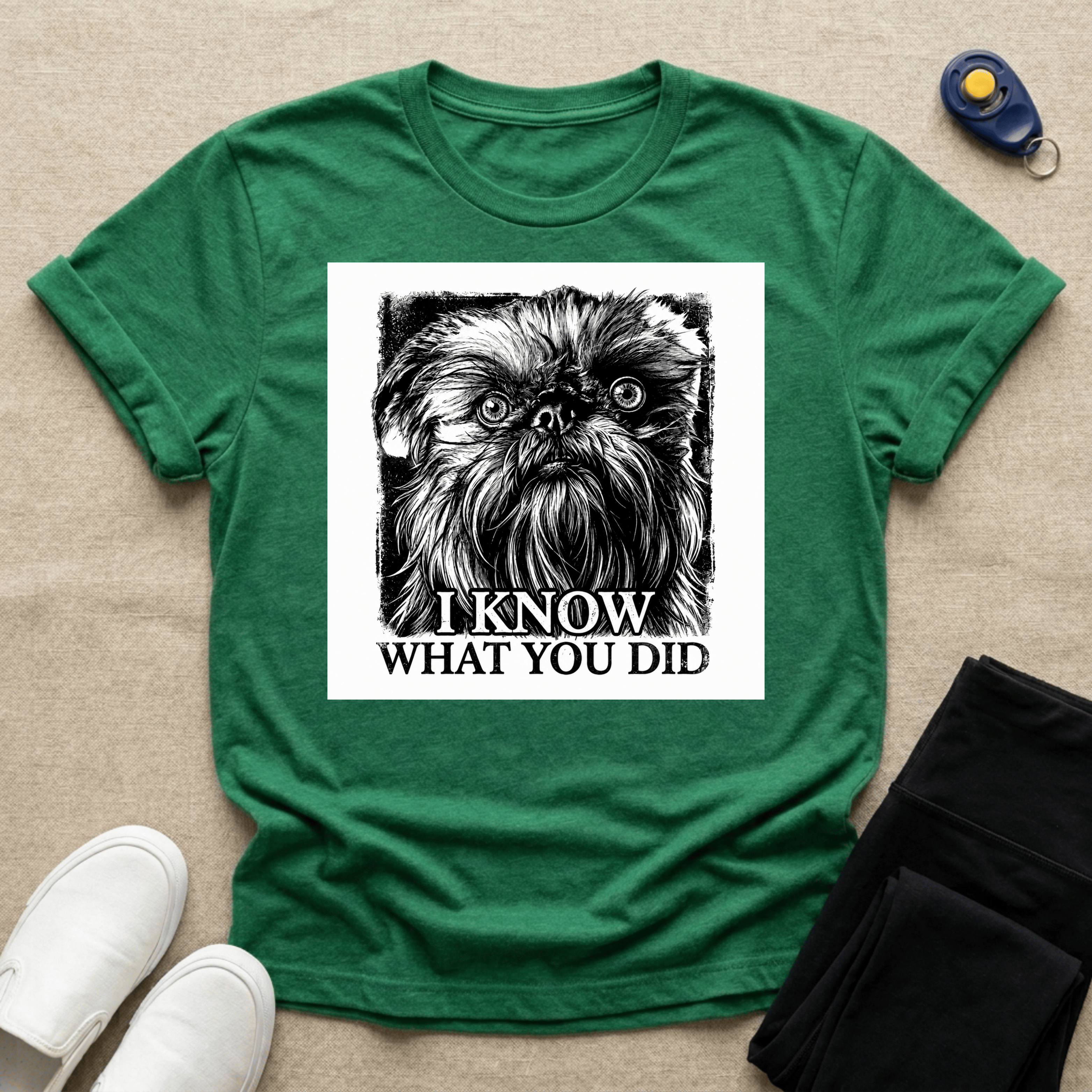 Brussels Griffon - The Stare (Brown)