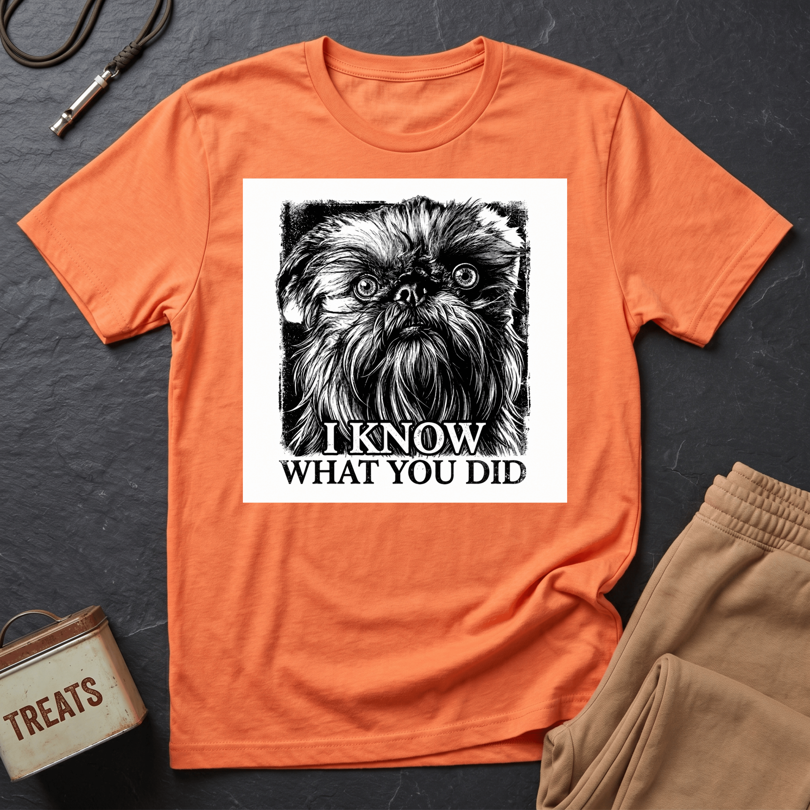 Brussels Griffon - The Stare (Brown)