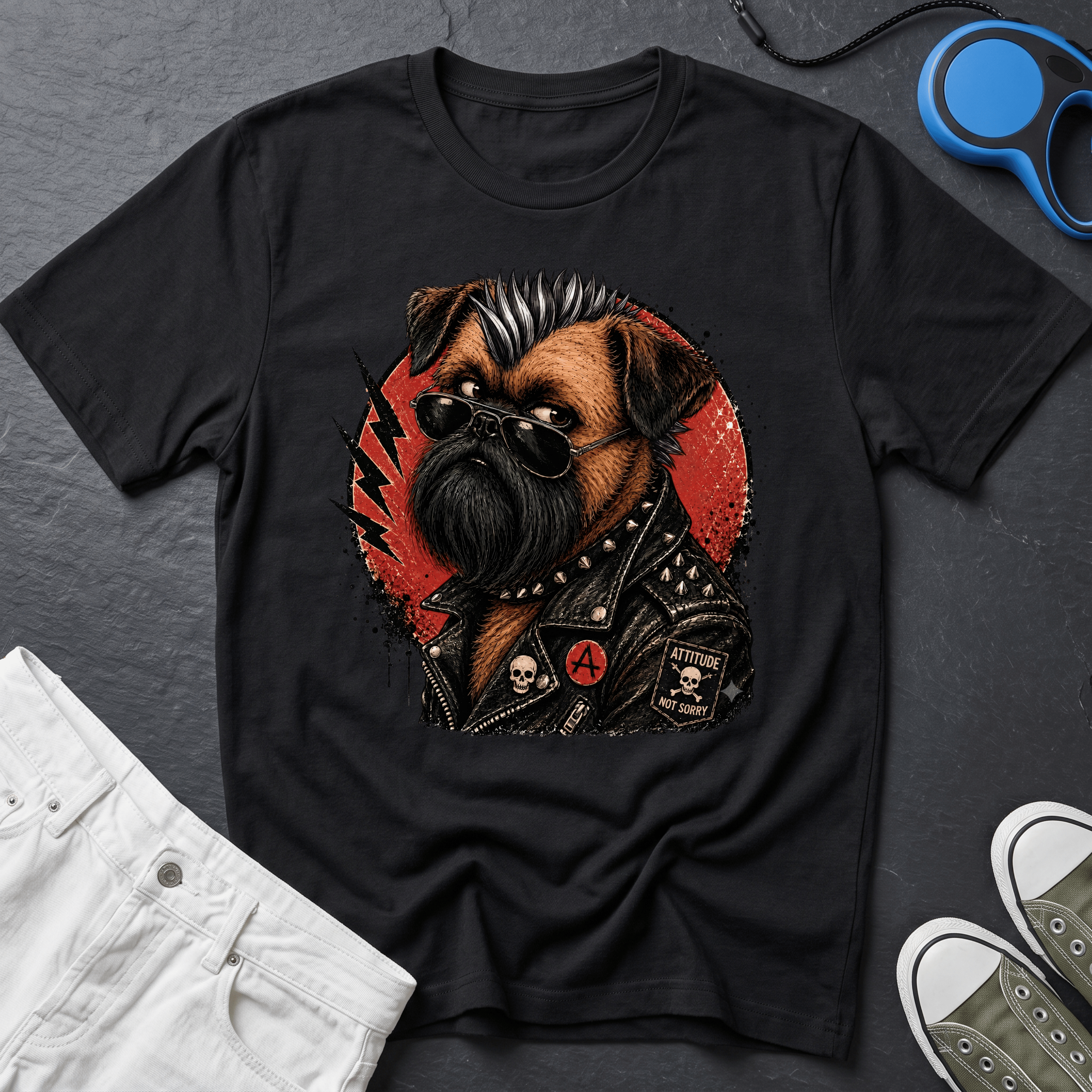 Brussels Griffon - Punk Attitude (Black)