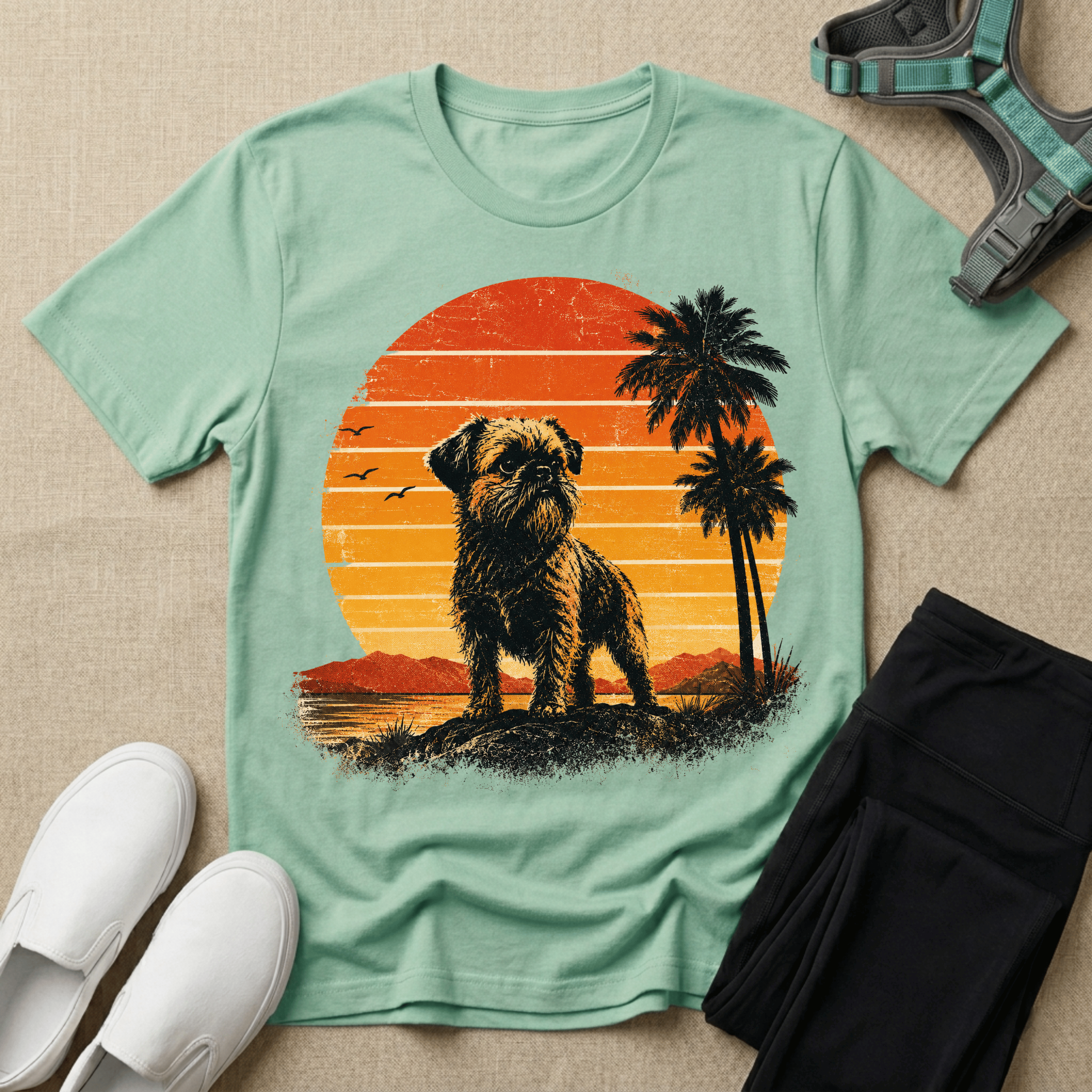 Brussels Griffon - 70s Sunset