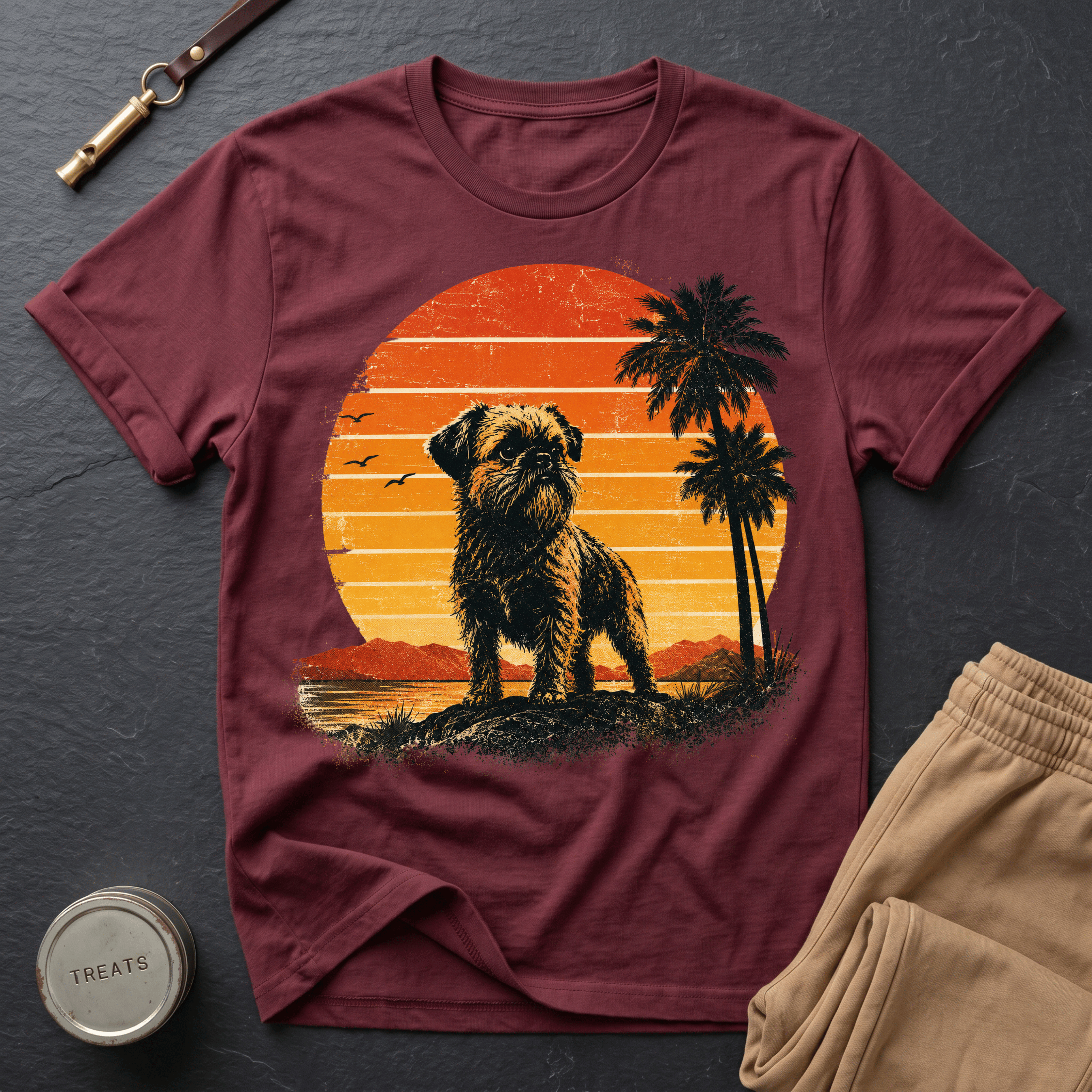 Brussels Griffon - 70s Sunset