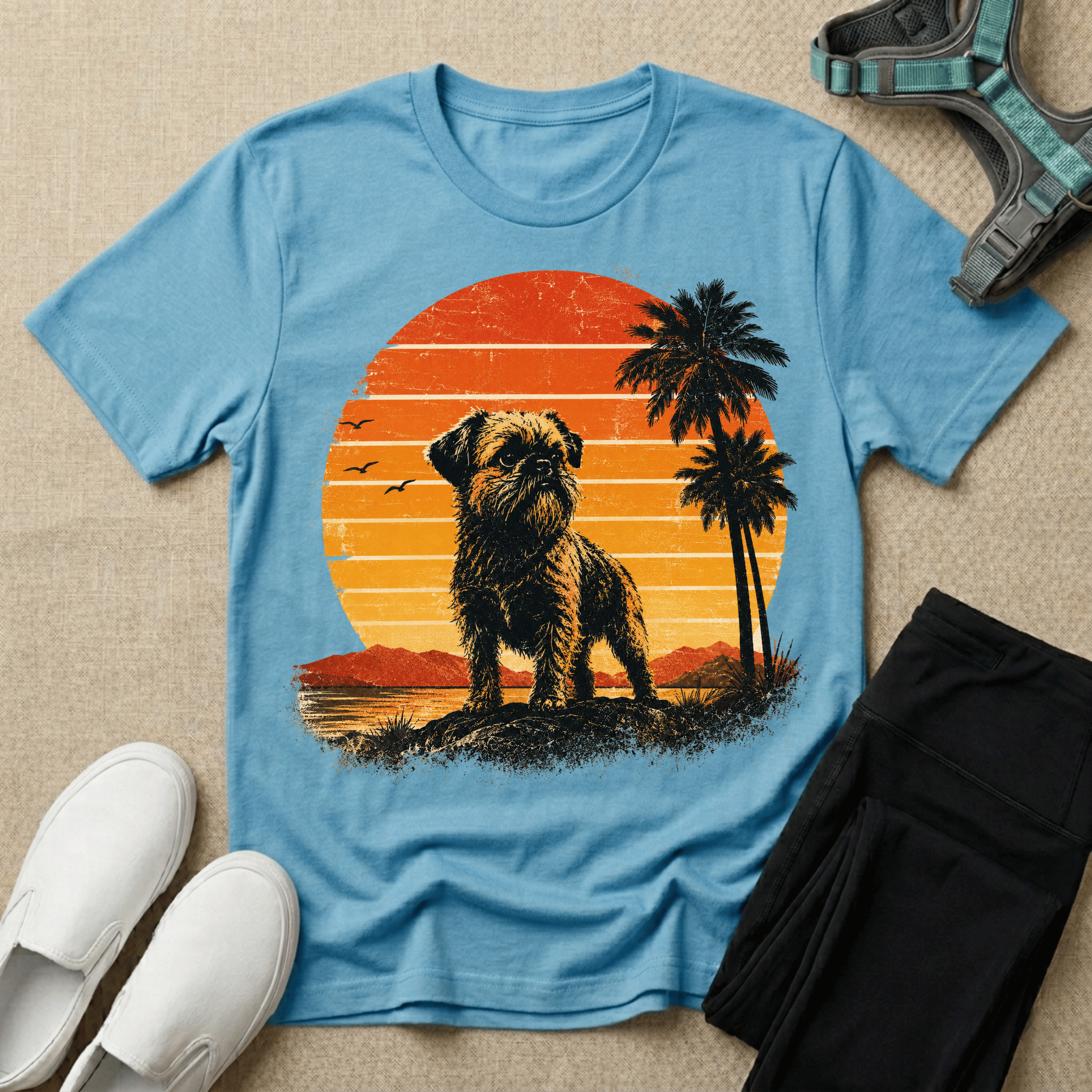 Brussels Griffon - 70s Sunset