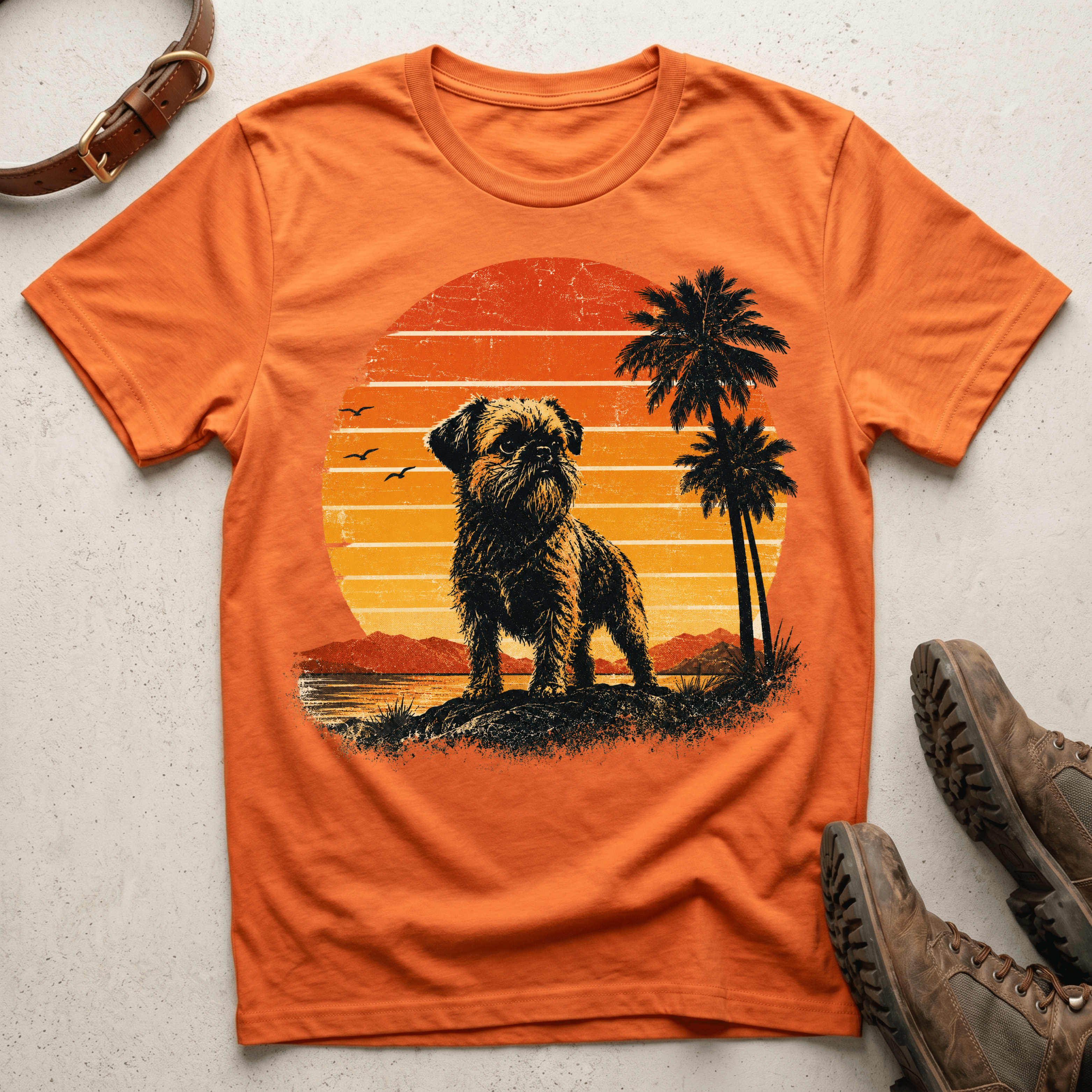 Brussels Griffon - 70s Sunset