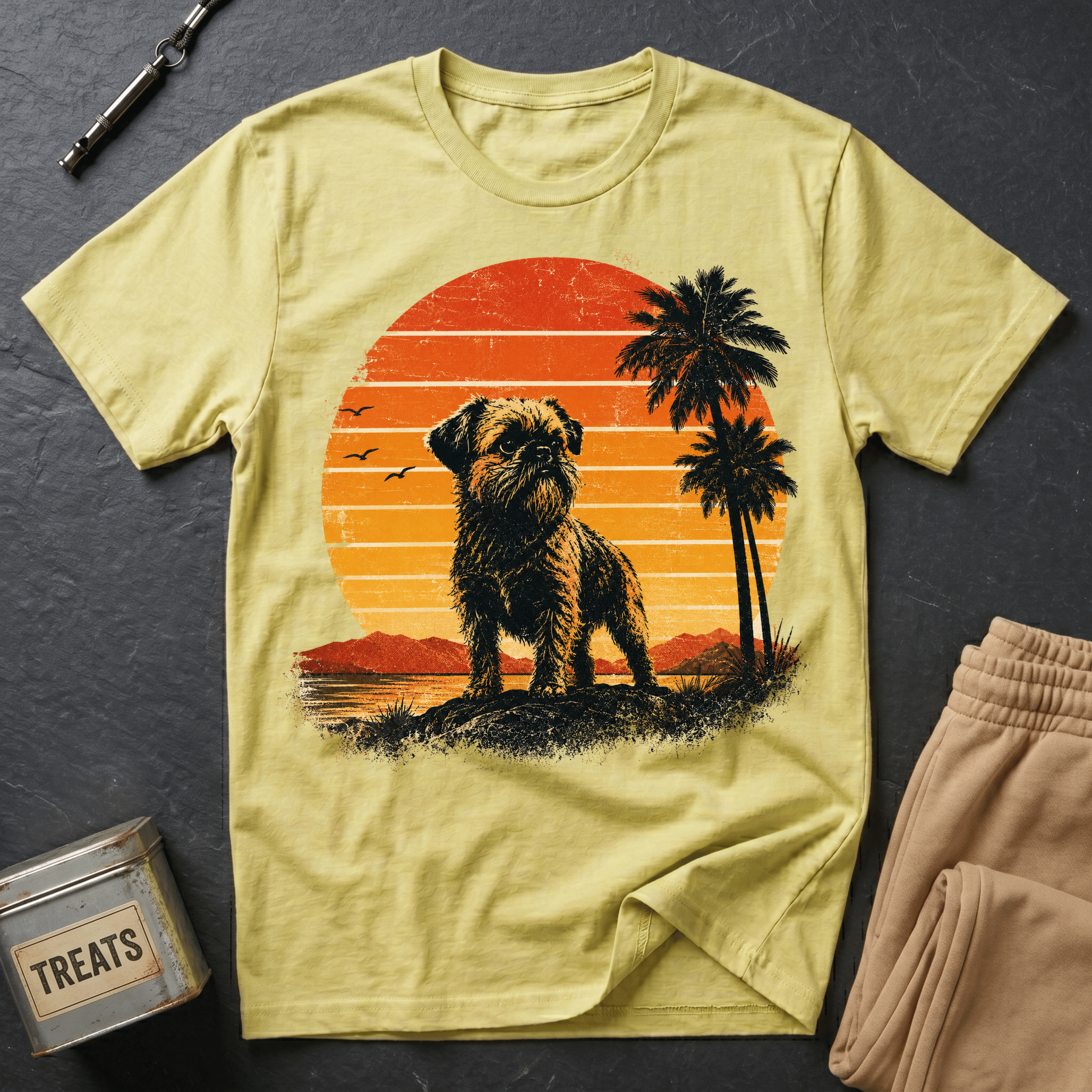 Brussels Griffon - 70s Sunset