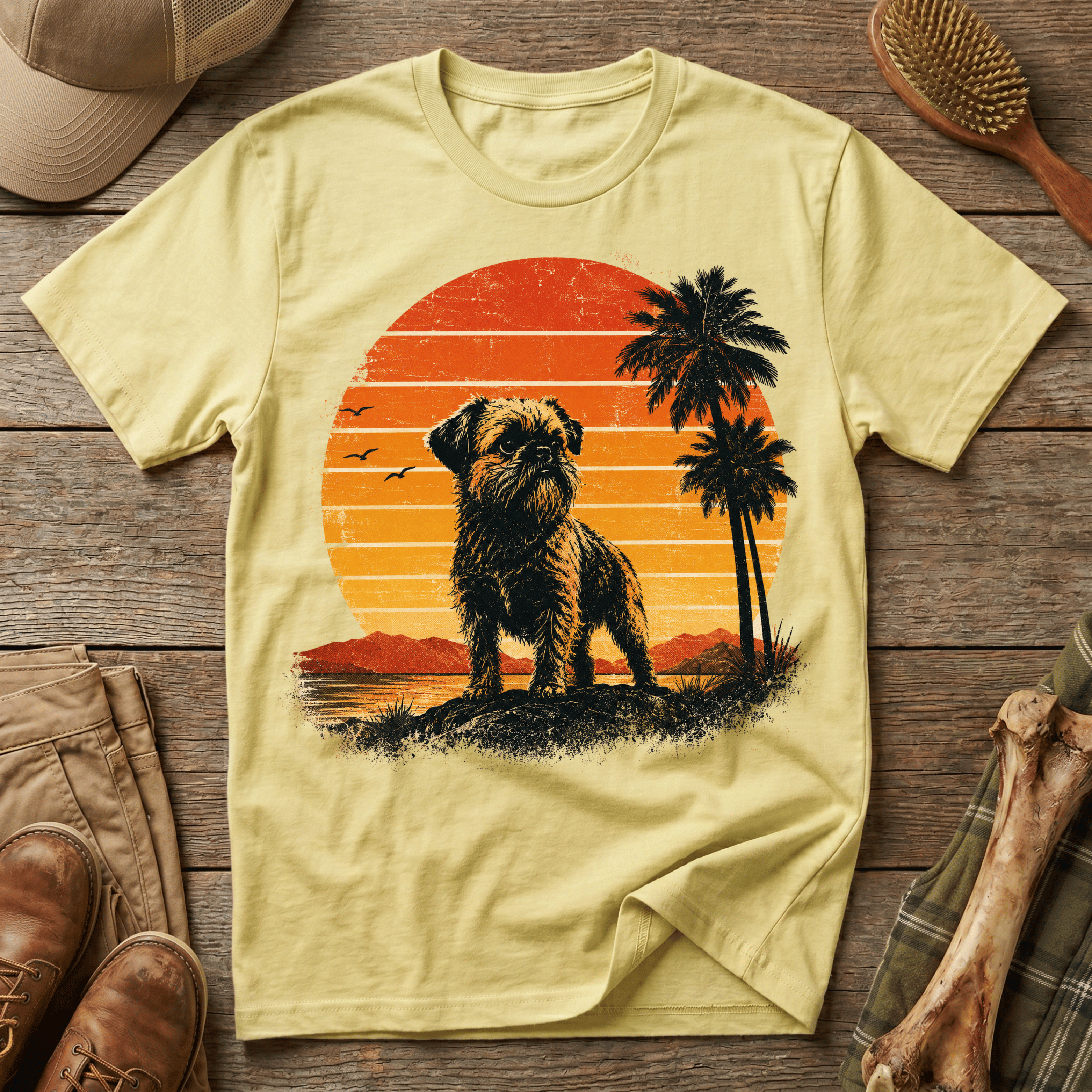Brussels Griffon - 70s Sunset