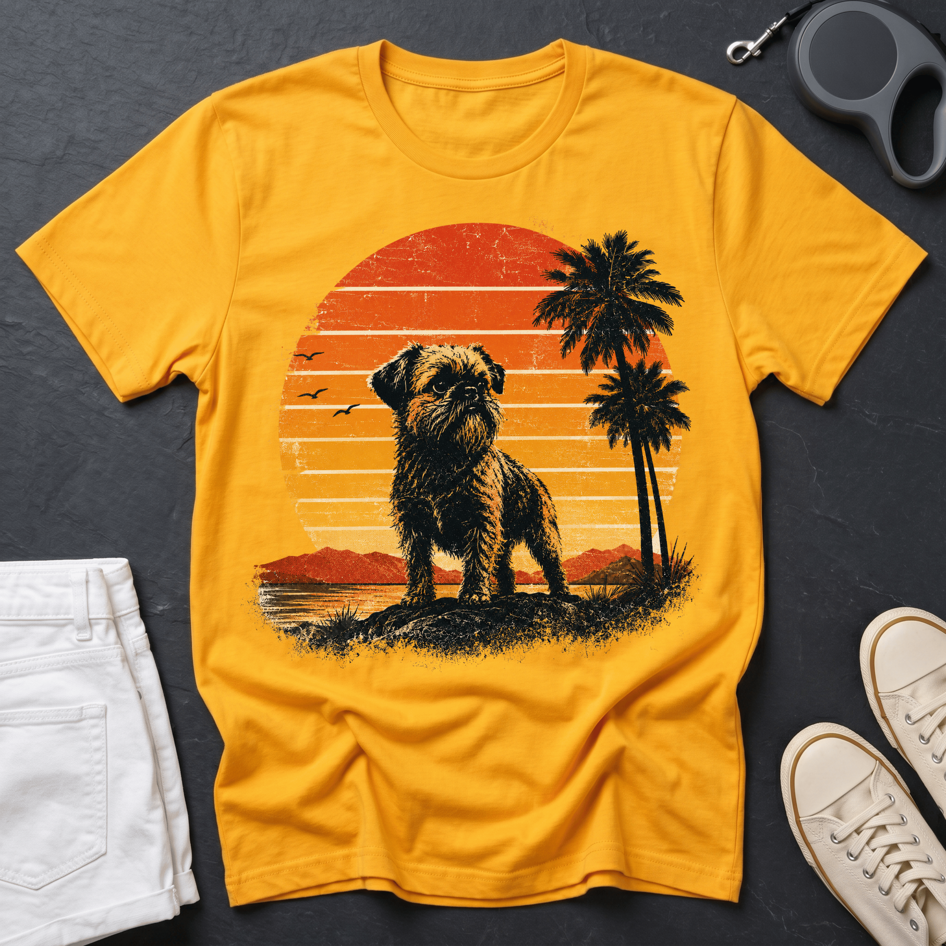 Brussels Griffon - 70s Sunset