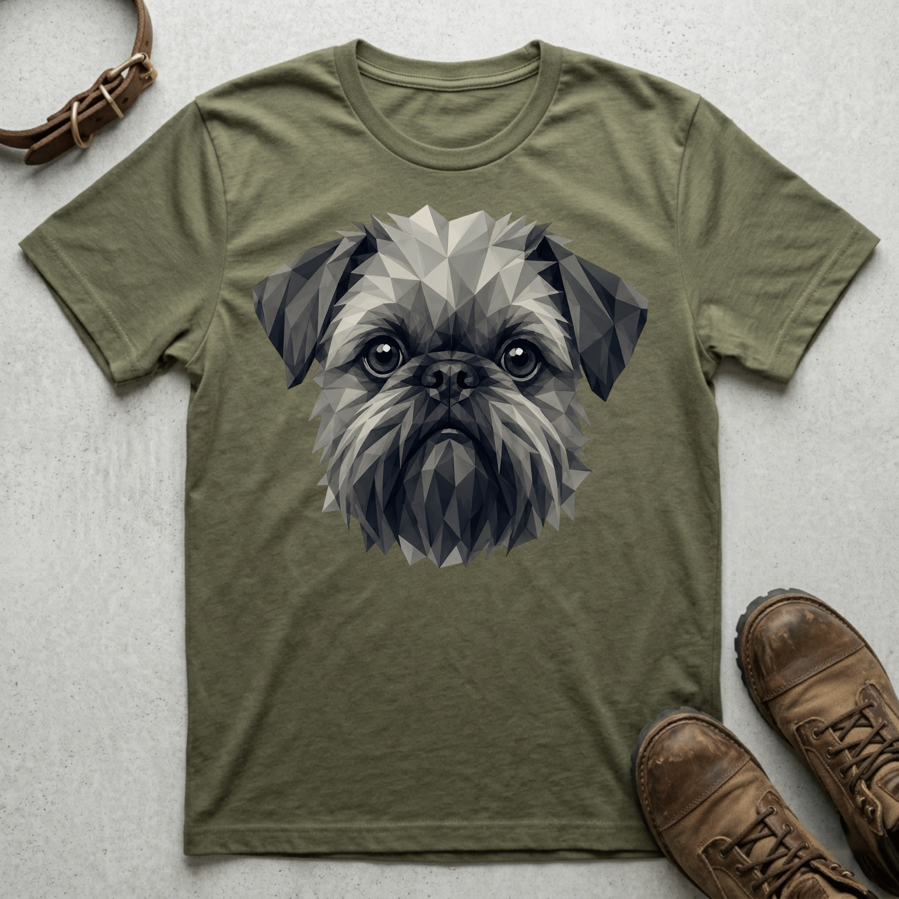 Brussels Griffon - Grayscale Griff