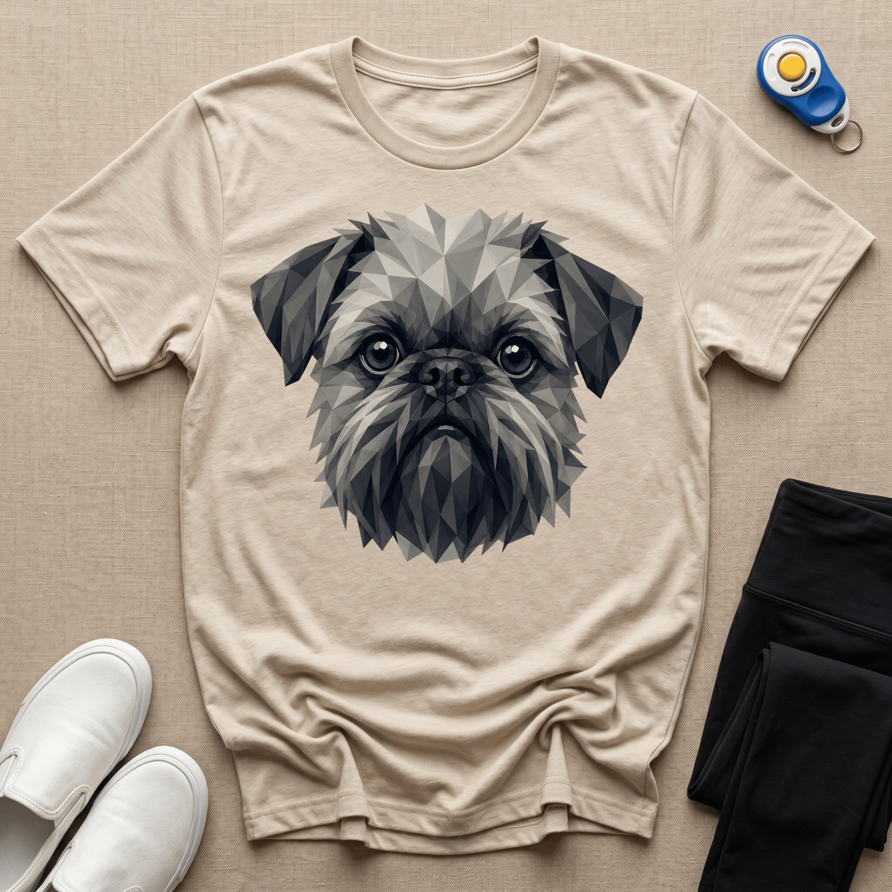 Brussels Griffon - Grayscale Griff