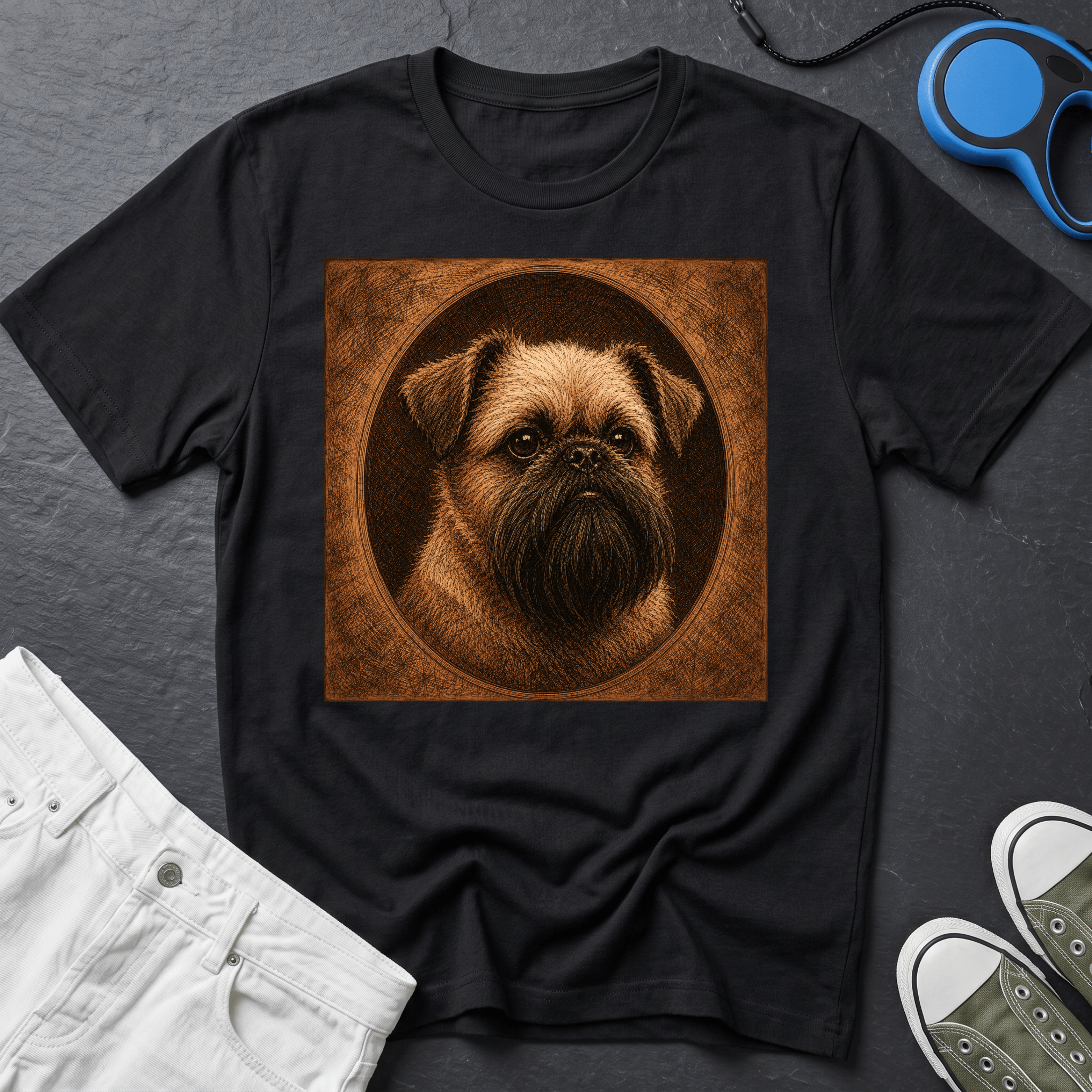 Brussels Griffon - Elegant Copper