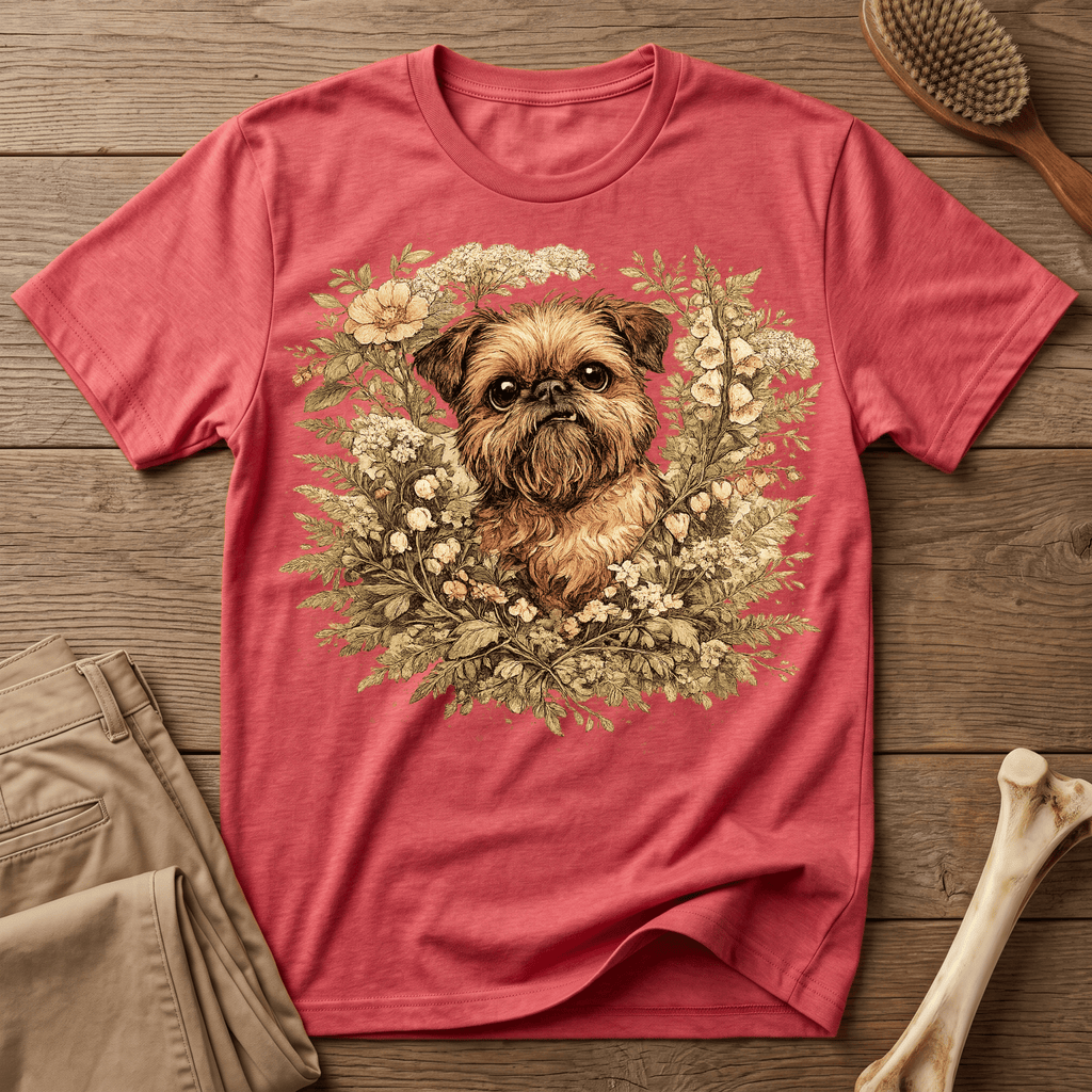 Brussels Griffon - Botanical Illustration