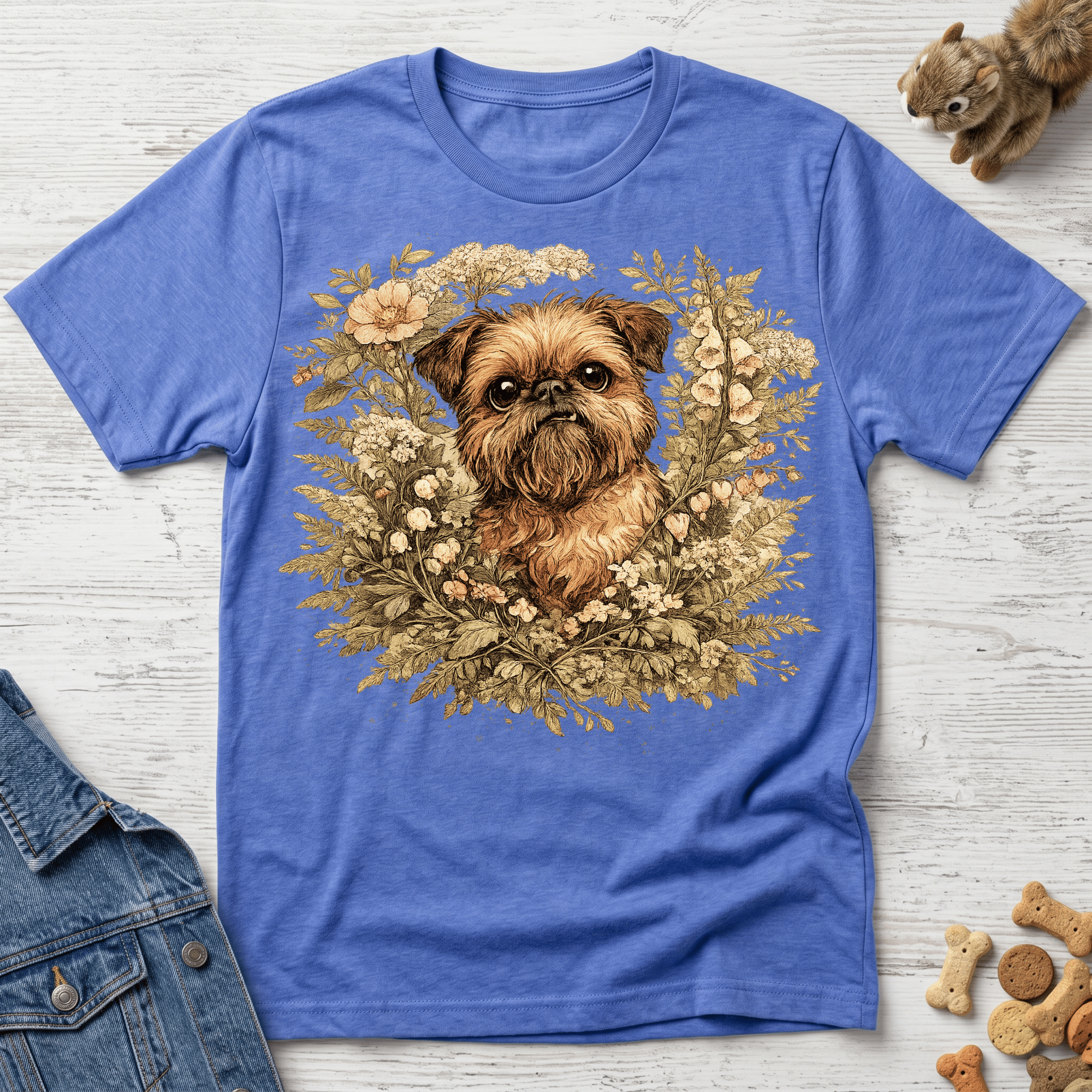 Brussels Griffon - Botanical Illustration
