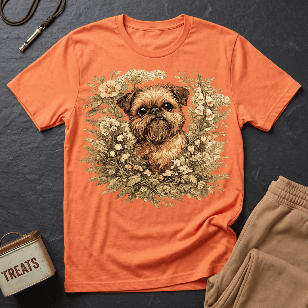 Brussels Griffon - Botanical Illustration