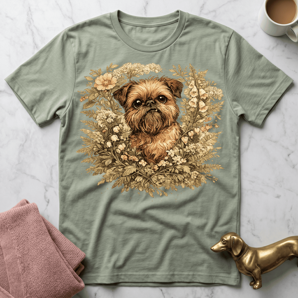 Brussels Griffon - Botanical Illustration