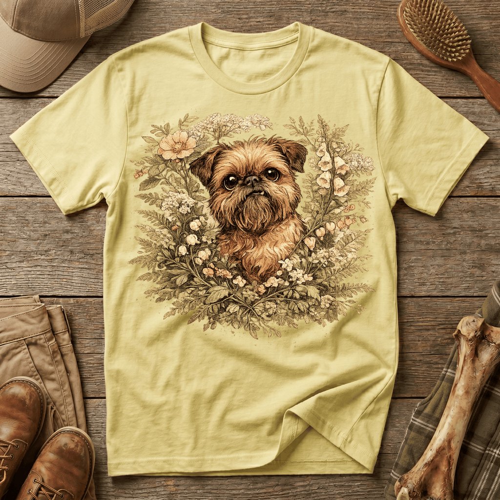 Brussels Griffon - Botanical Illustration