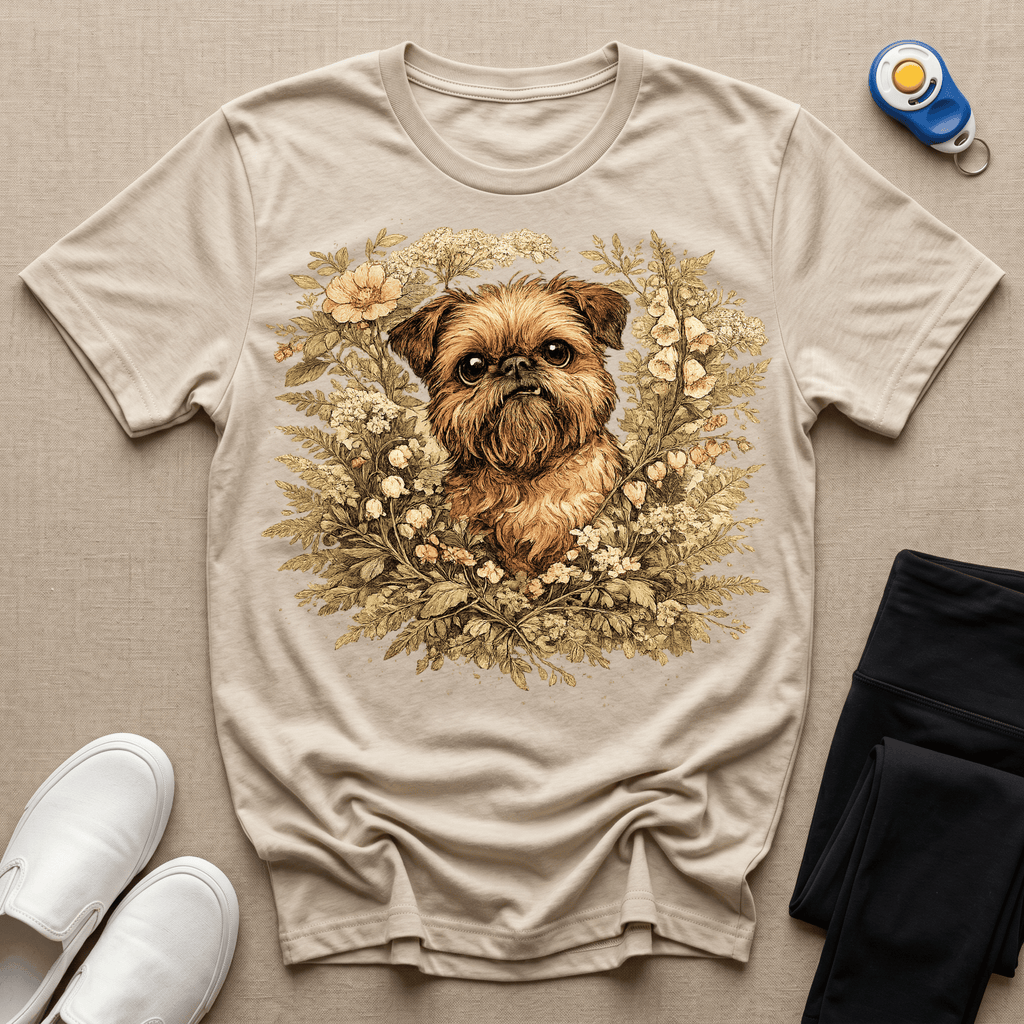 Brussels Griffon - Botanical Illustration