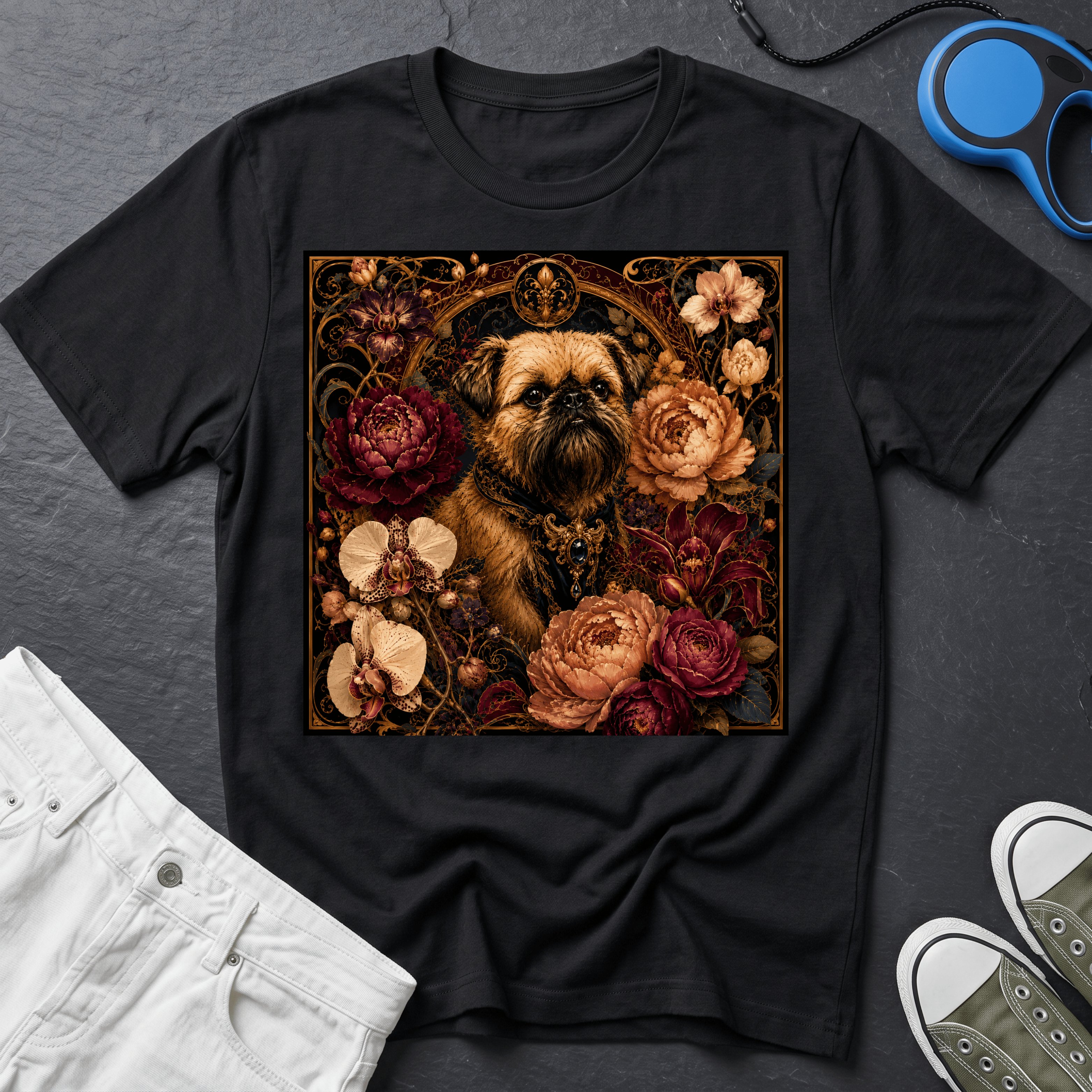 Brussels Griffon - Floral Nouveau