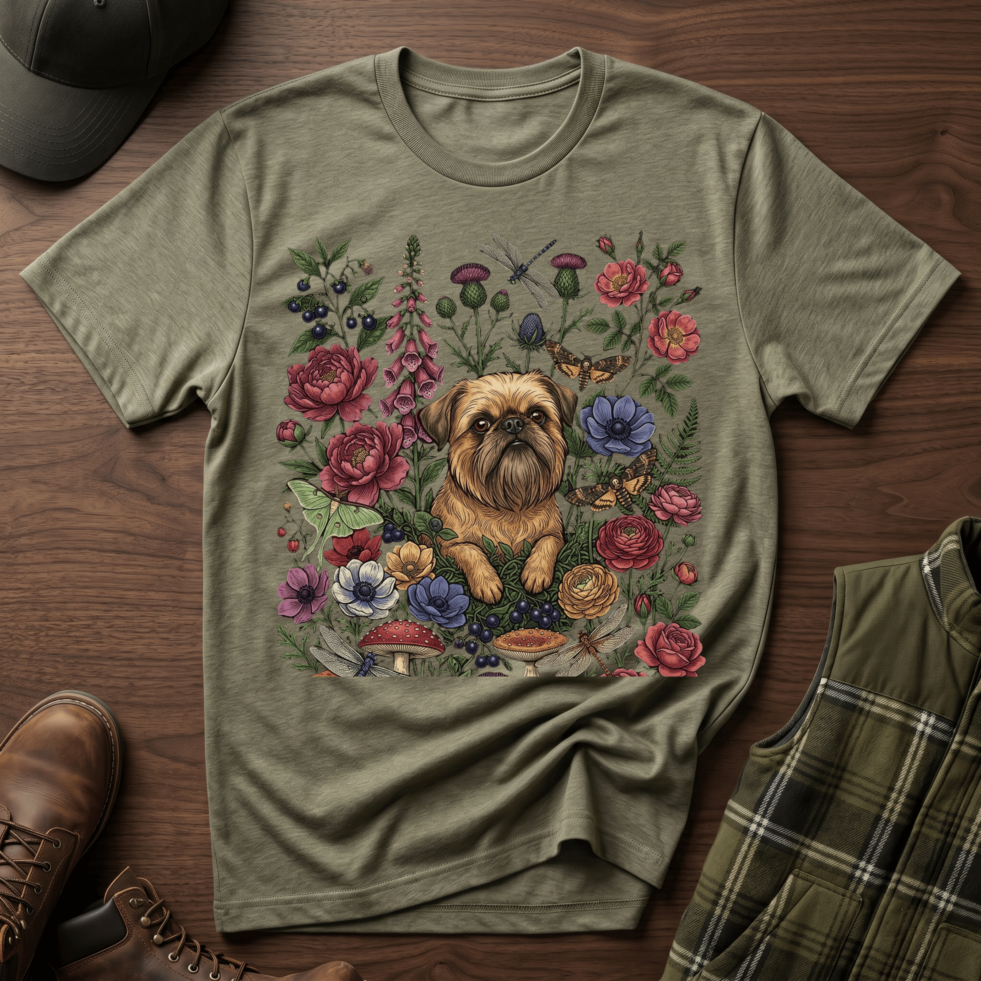 Brussels Griffon - Floral Griff