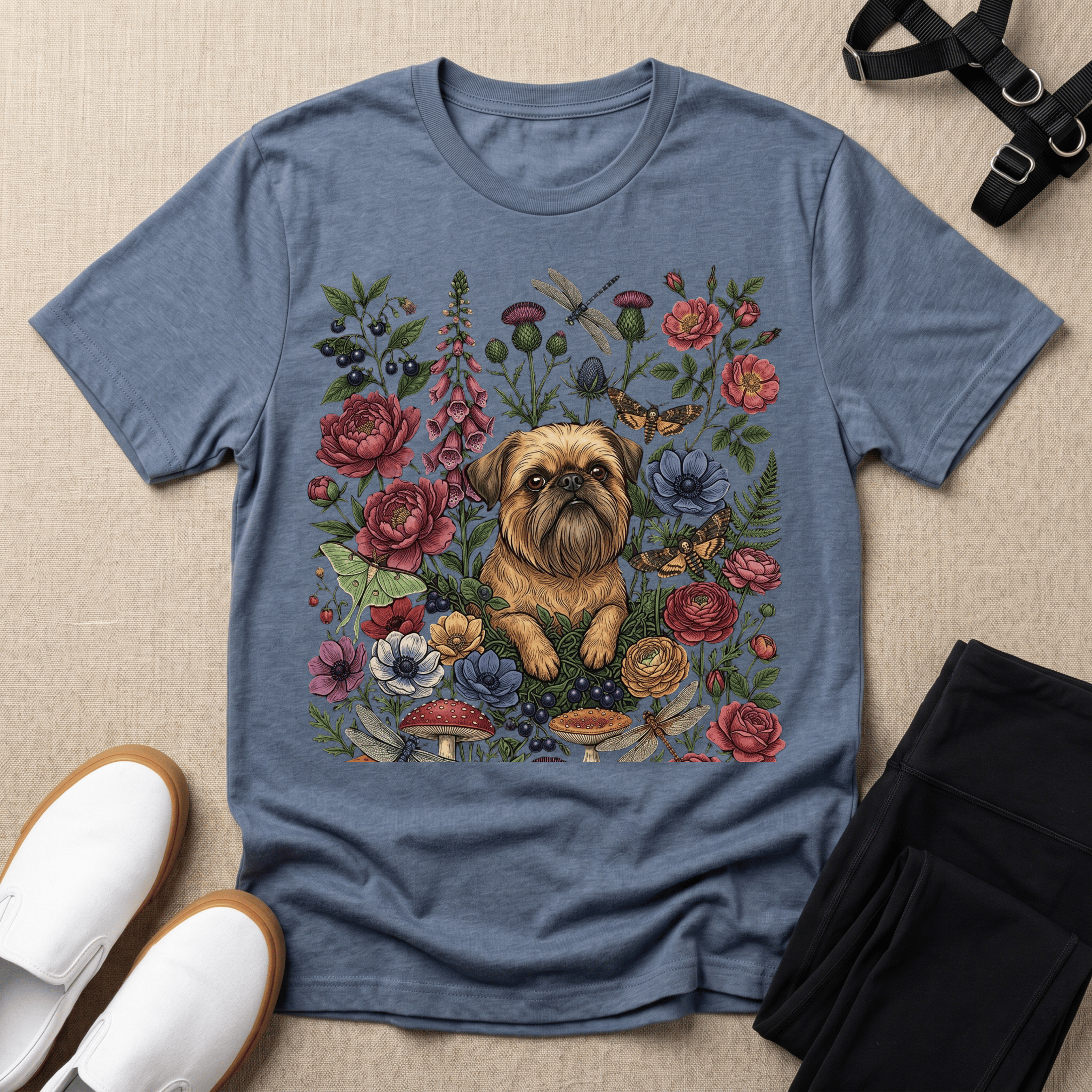 Brussels Griffon - Floral Griff