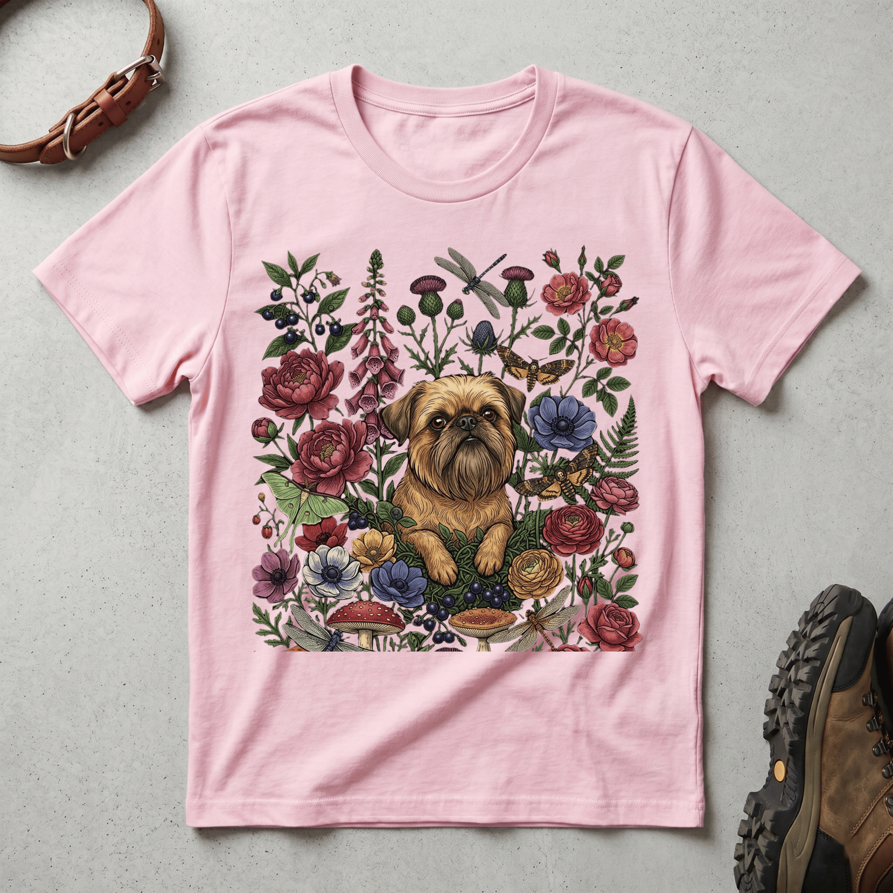 Brussels Griffon - Floral Griff