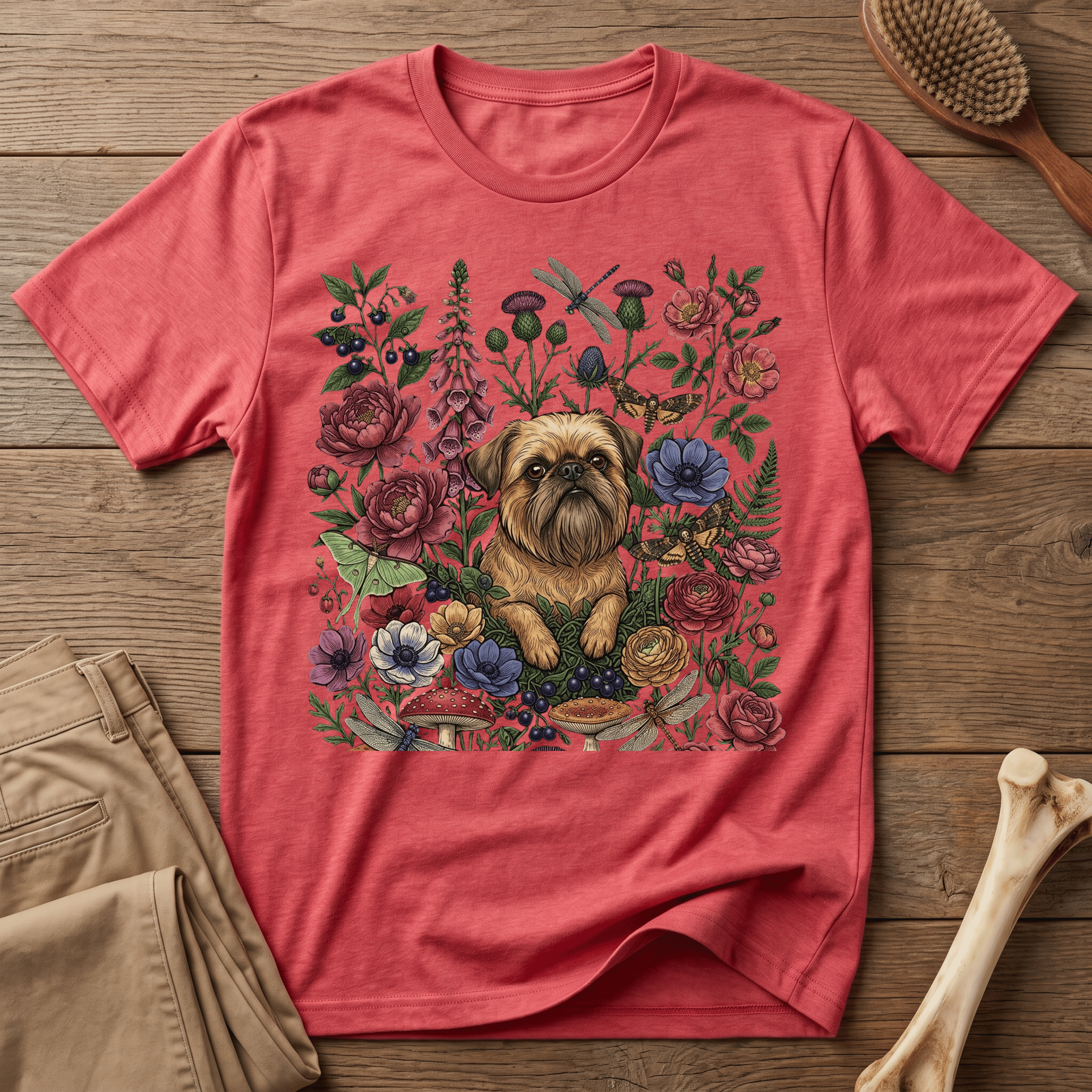 Brussels Griffon - Floral Griff