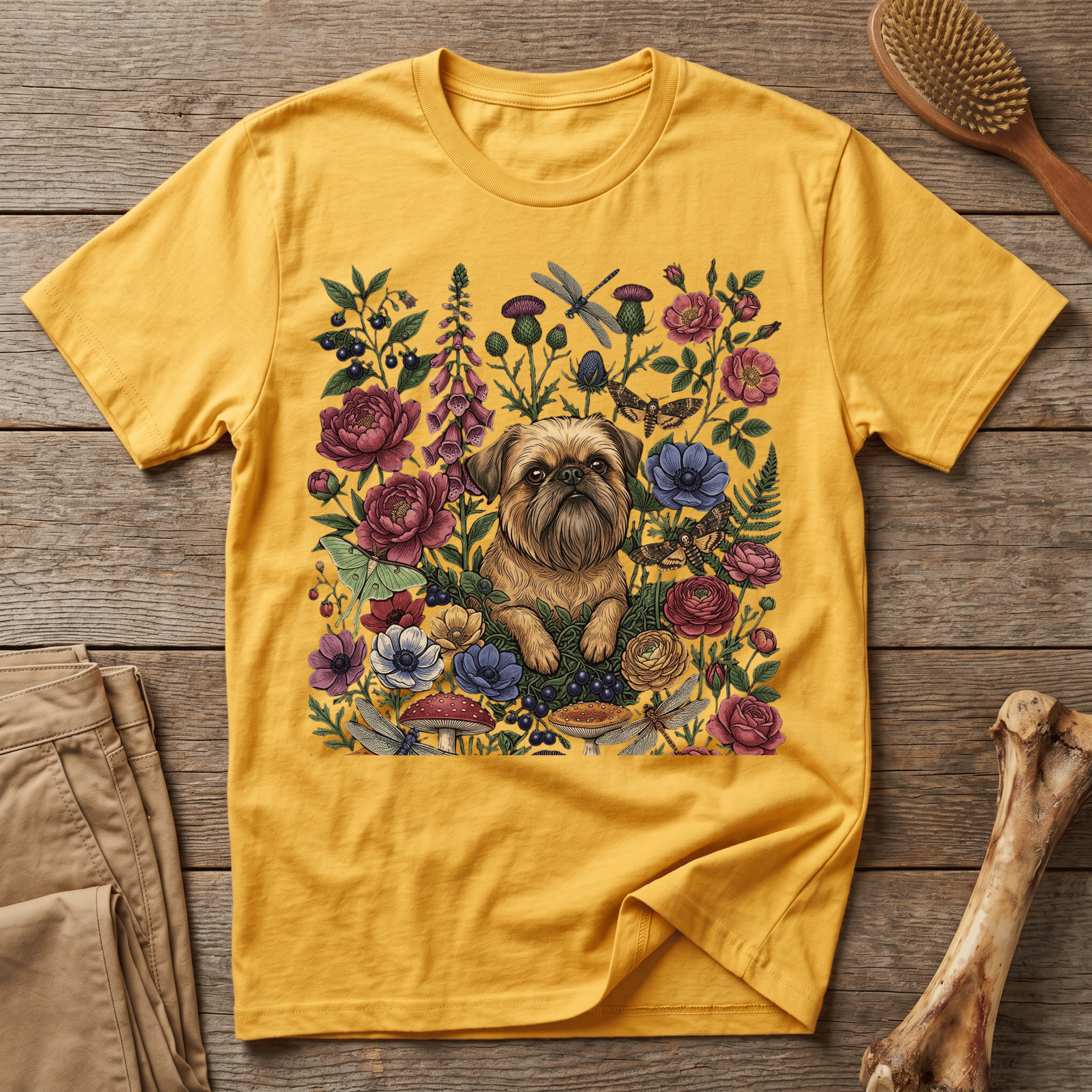 Brussels Griffon - Floral Griff