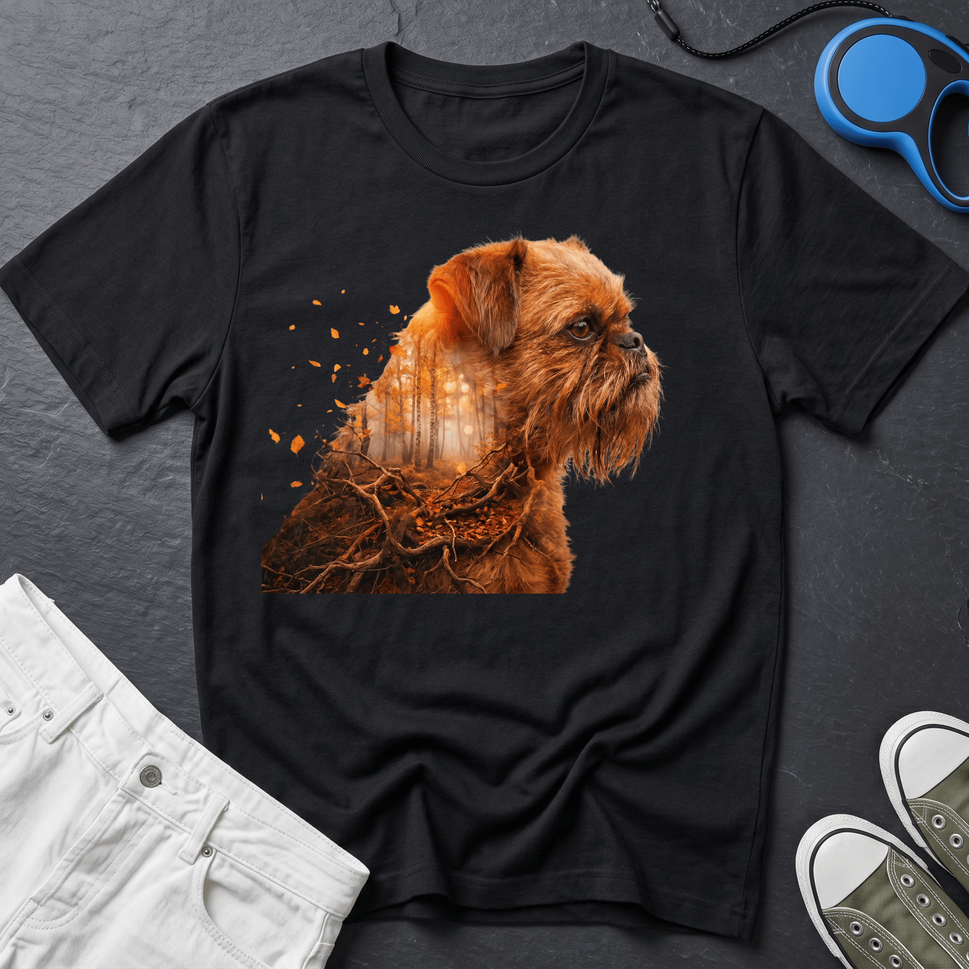 Brussels Griffon - Autumnal Forest