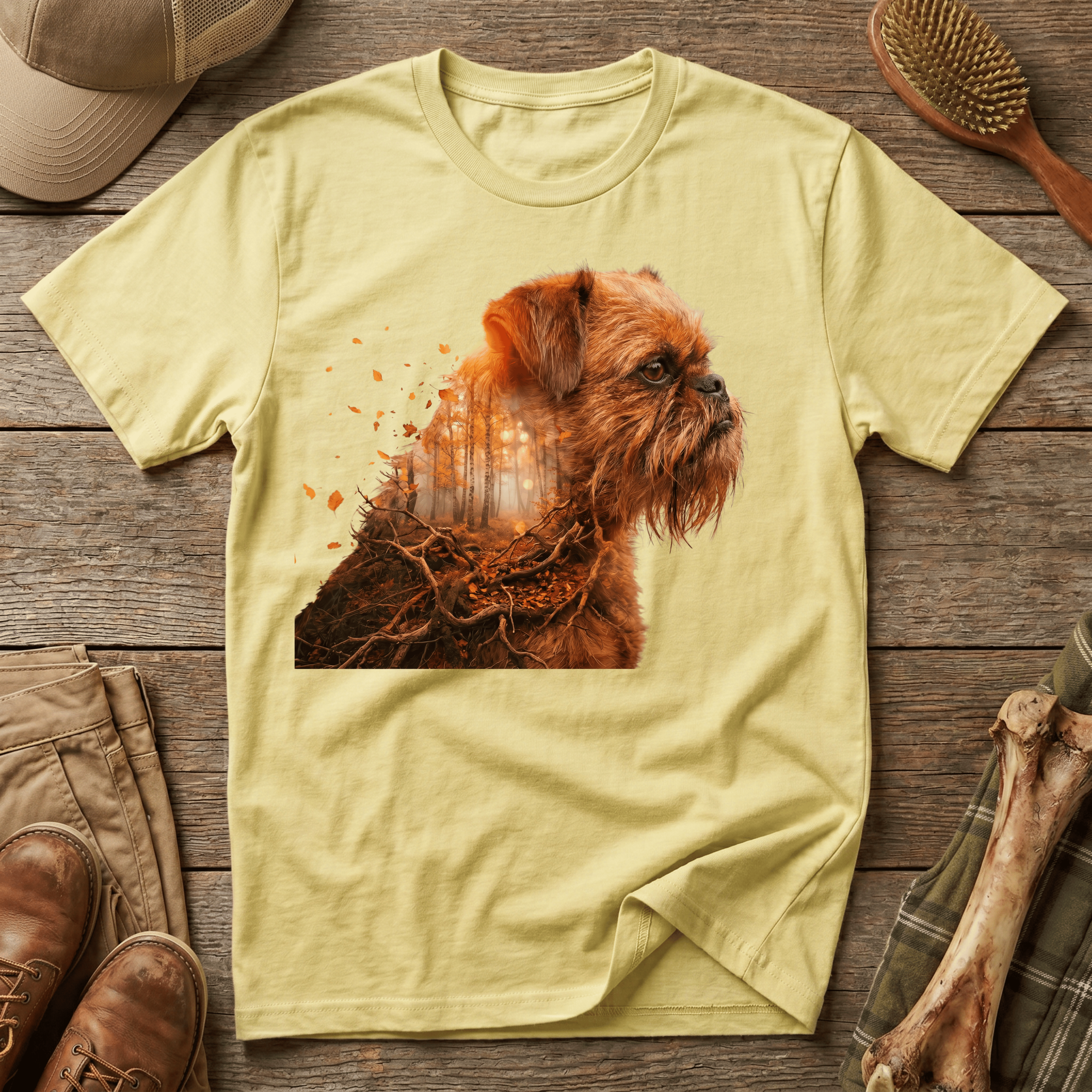 Brussels Griffon - Autumnal Forest