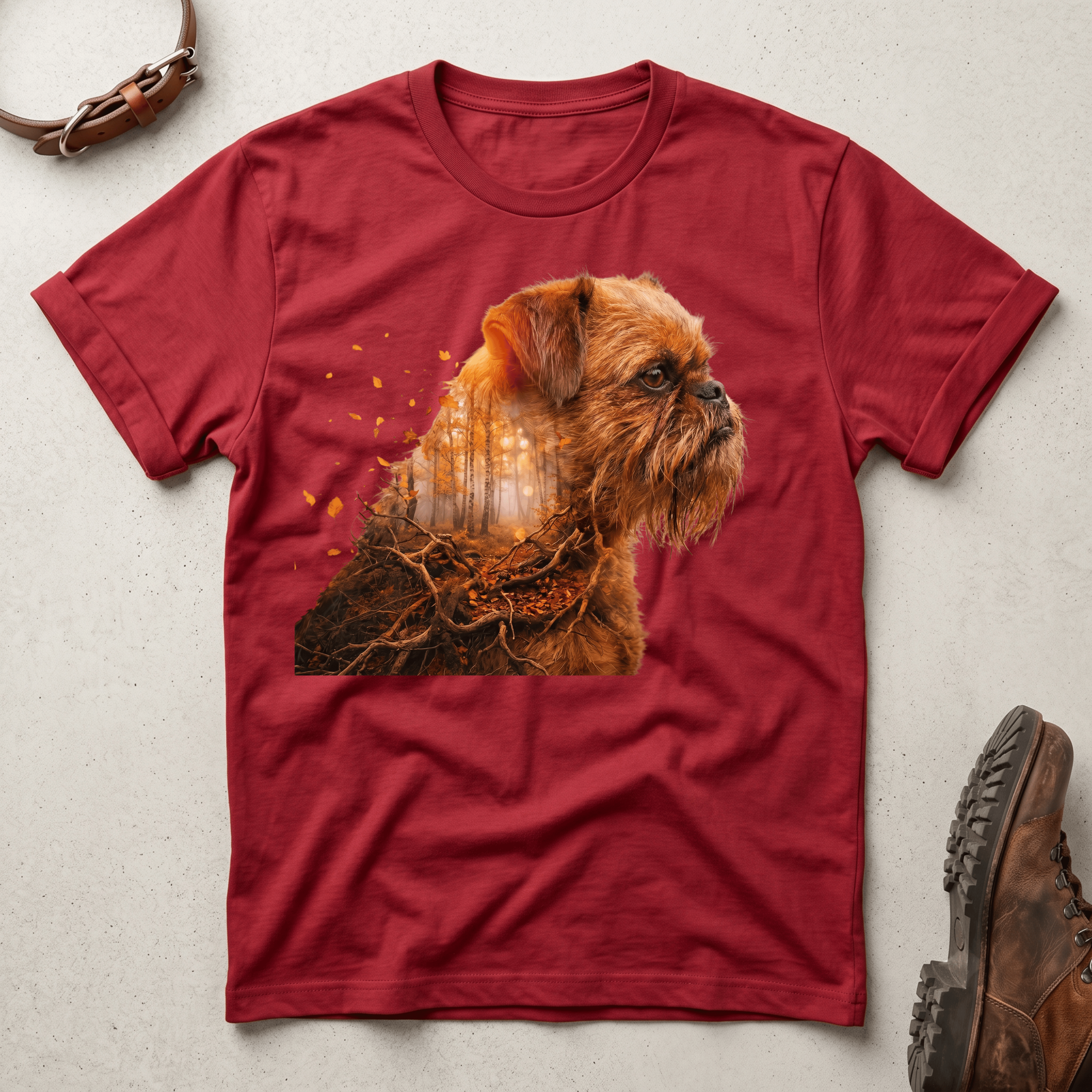 Brussels Griffon - Autumnal Forest