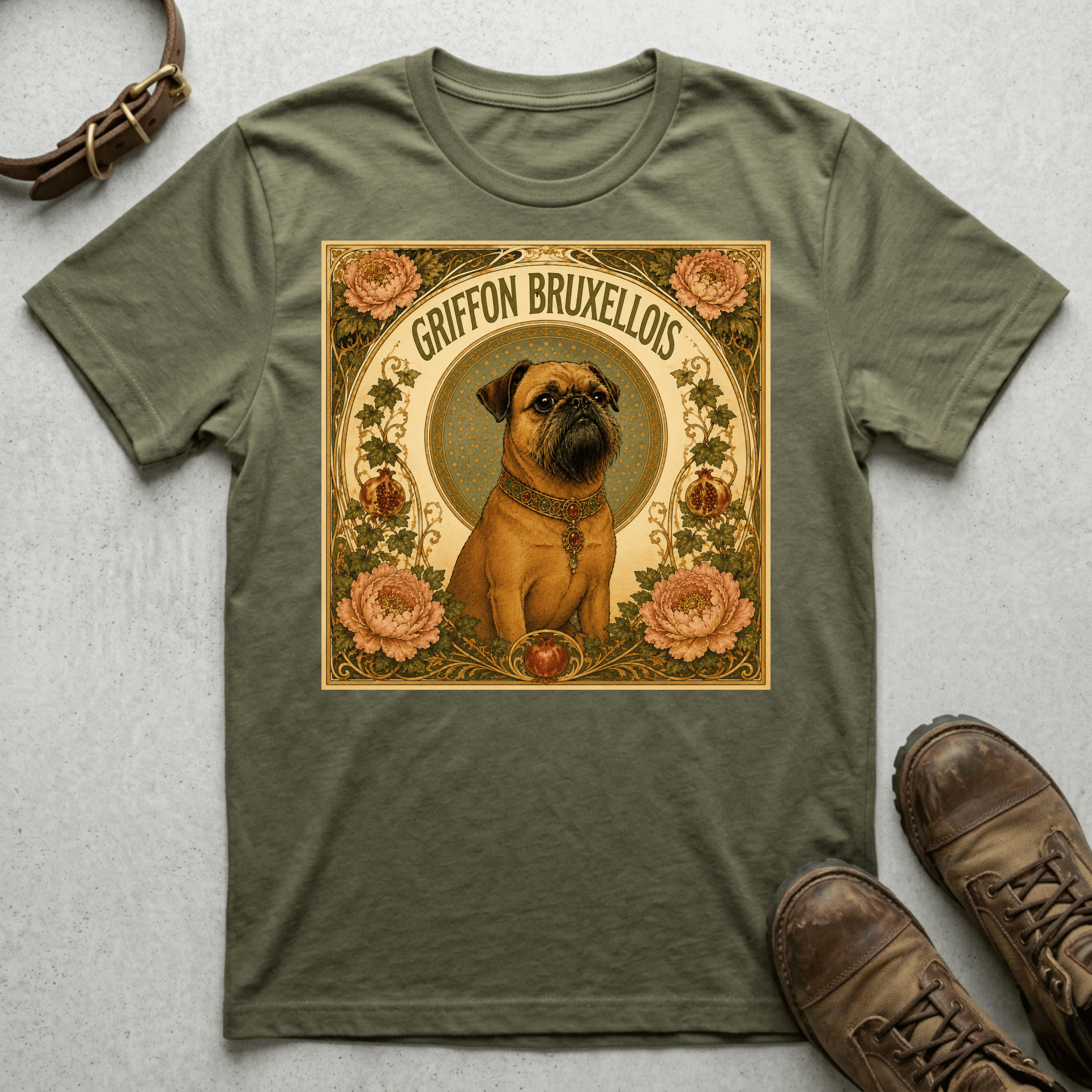 Brussels Griffon - Mucha Style