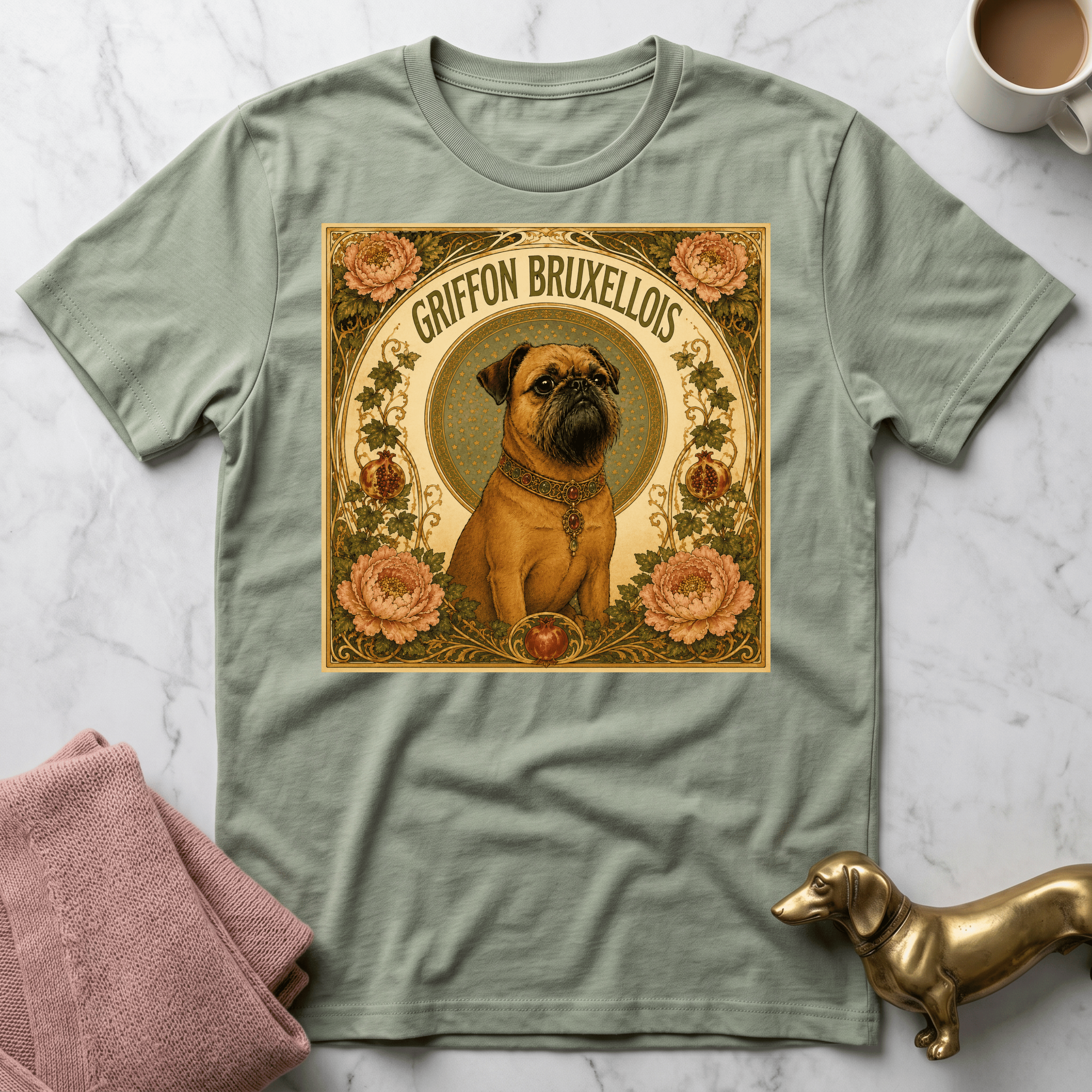 Brussels Griffon - Mucha Style