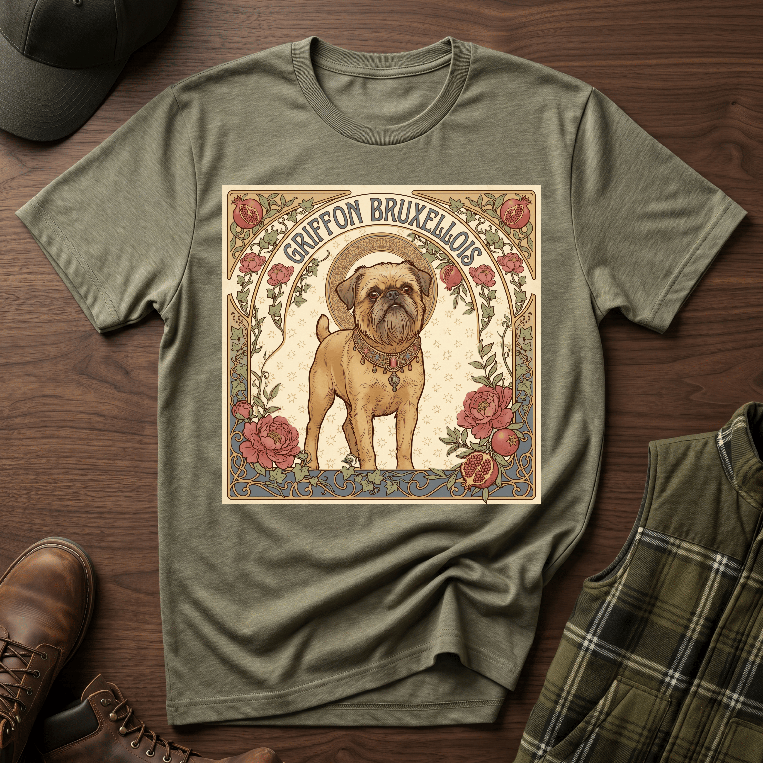 Brussels Griffon - Mucha Nouveau