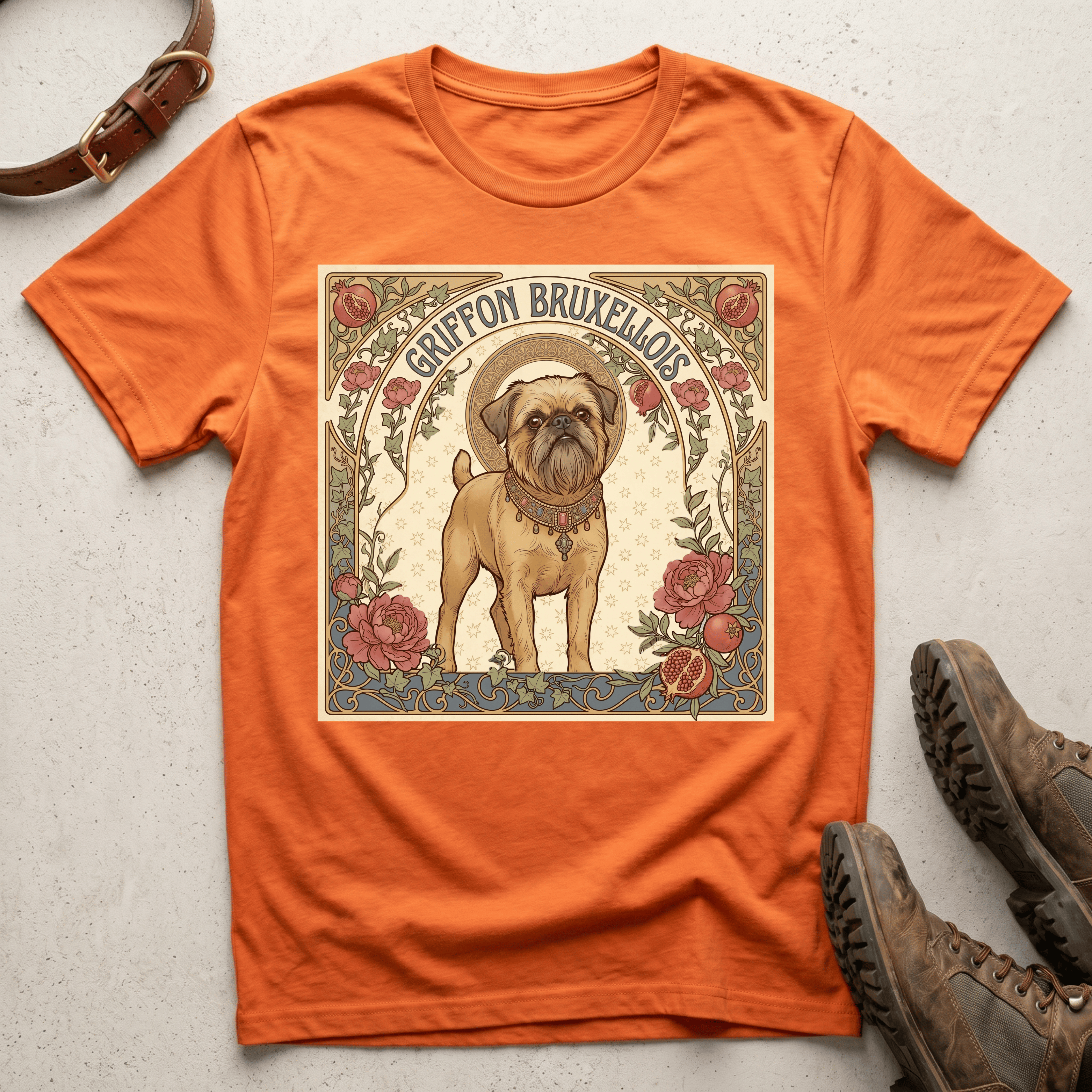 Brussels Griffon - Mucha Nouveau