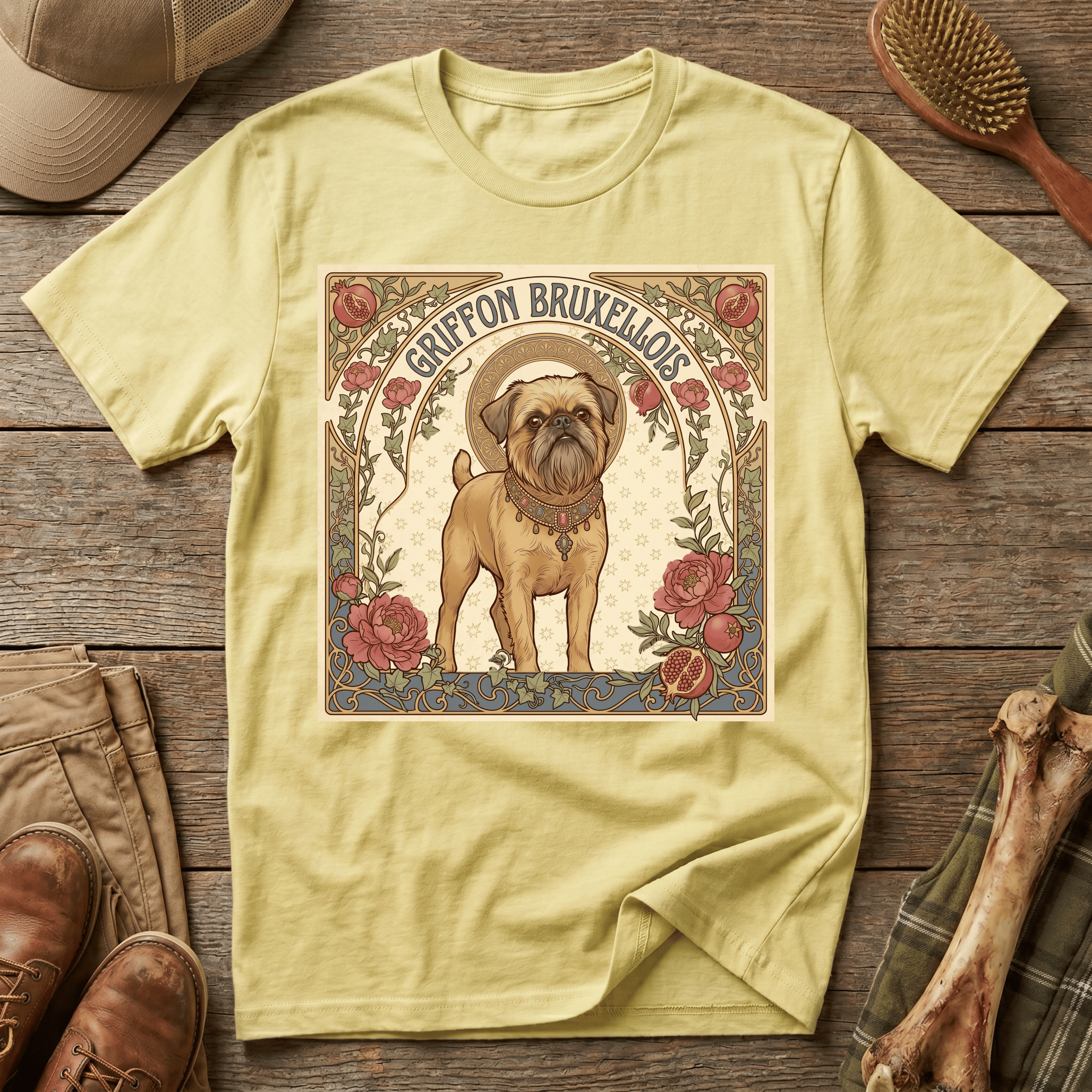 Brussels Griffon - Mucha Nouveau