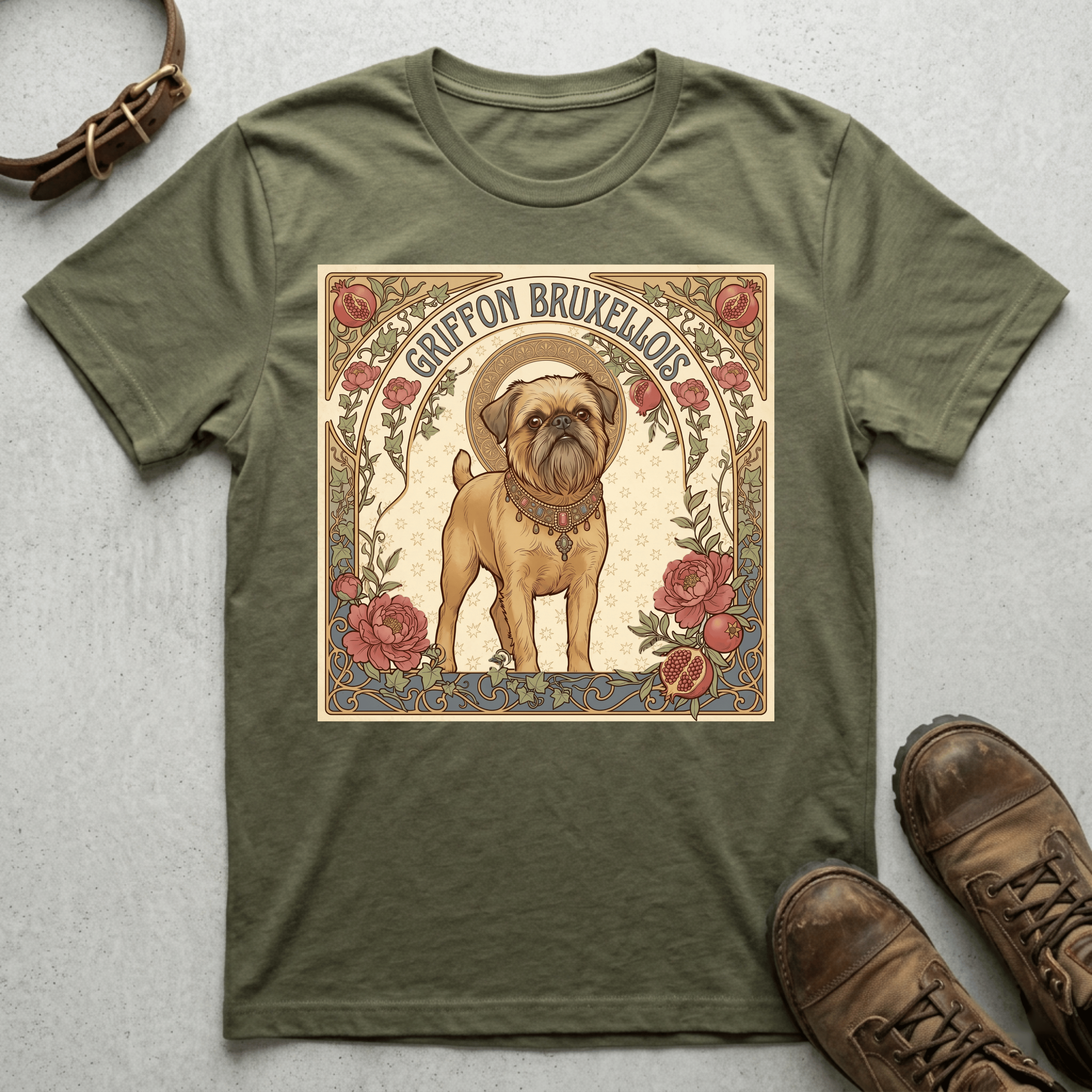 Brussels Griffon - Mucha Nouveau