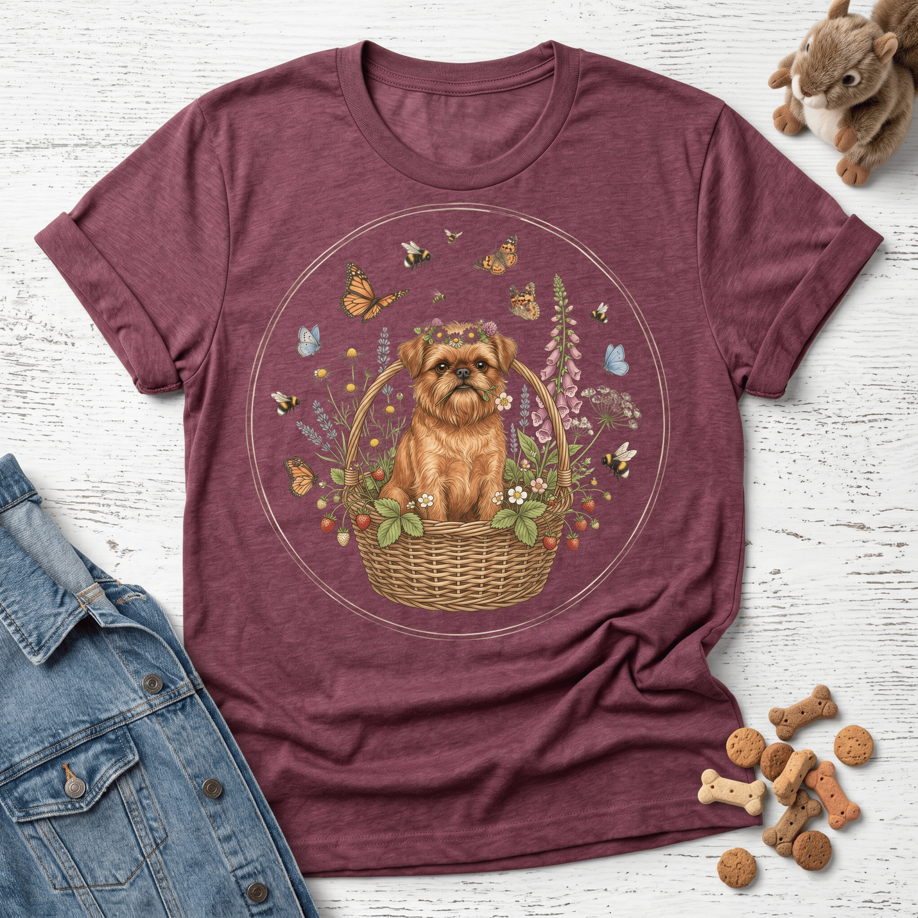 Brussels Griffon - Butterflies & Griffon