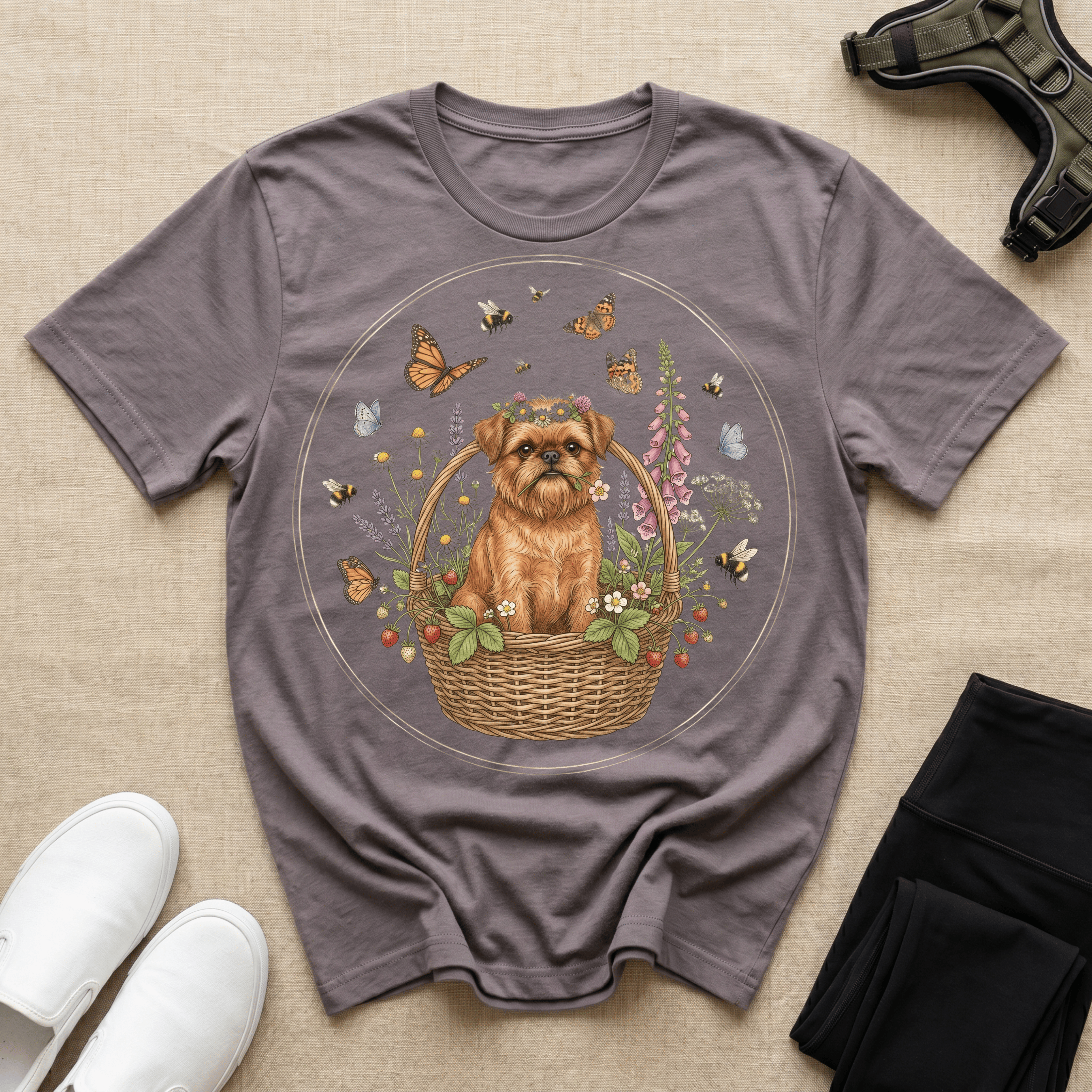 Brussels Griffon - Butterflies & Griffon