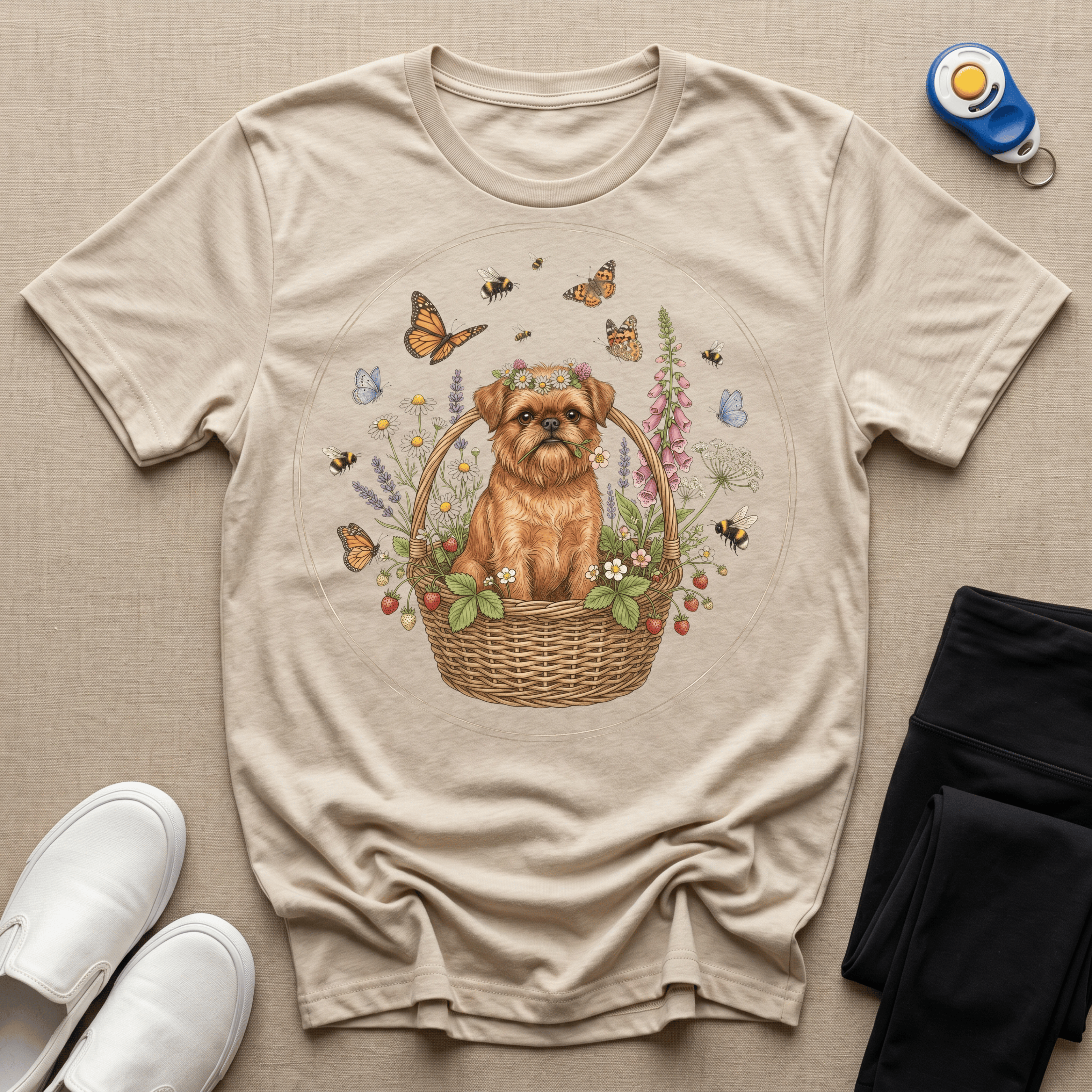 Brussels Griffon - Butterflies & Griffon
