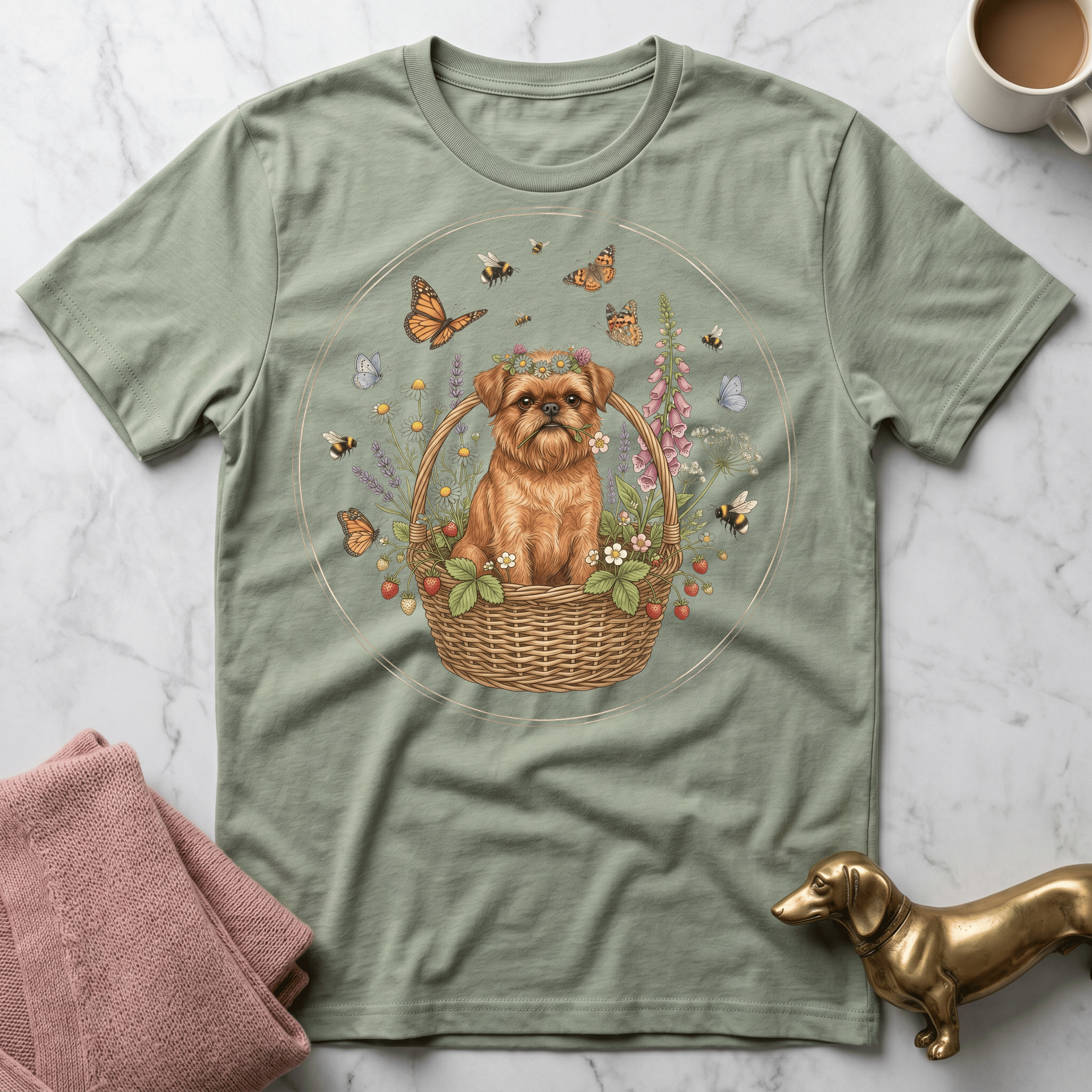 Brussels Griffon - Butterflies & Griffon