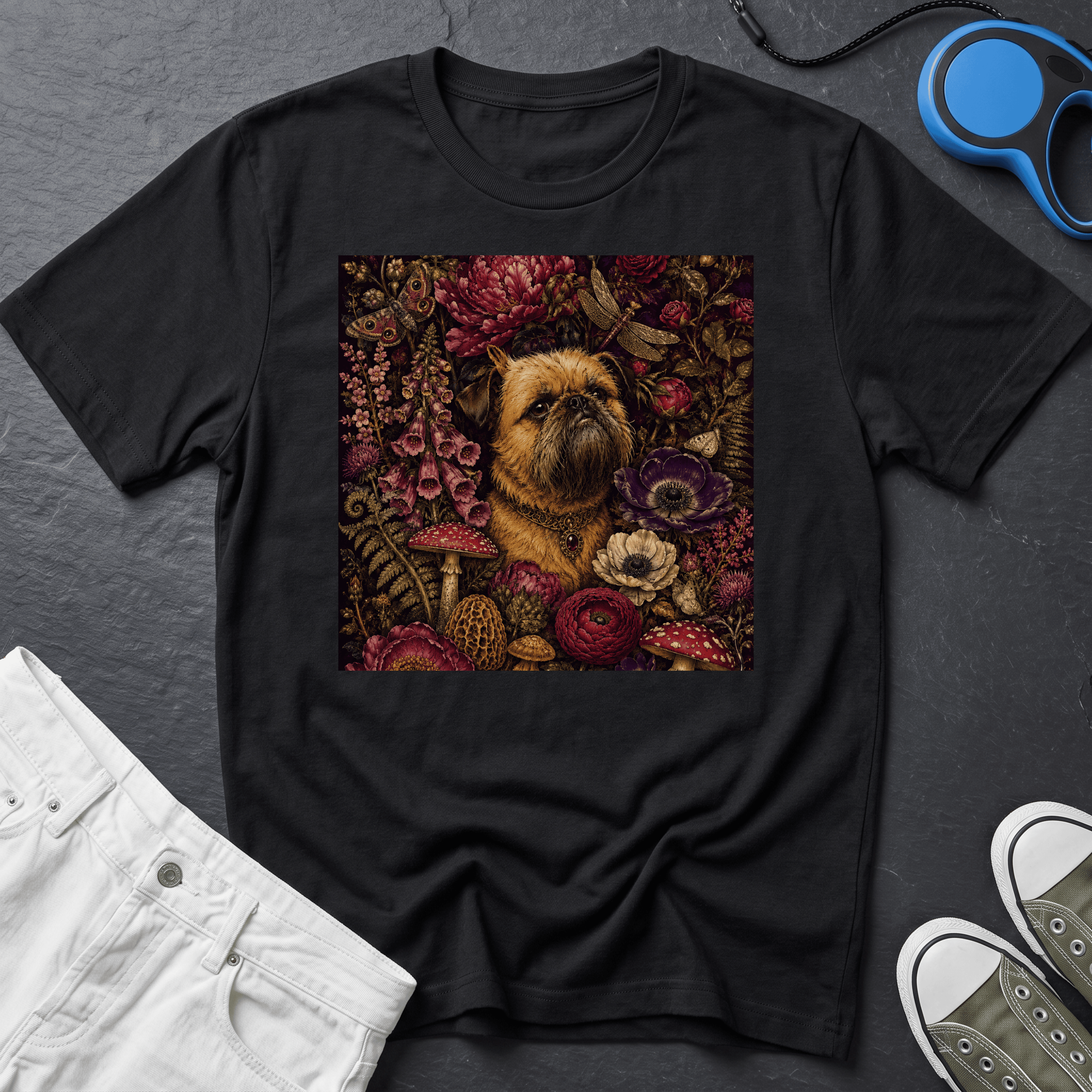 Brussels Griffon - Floral Cottage