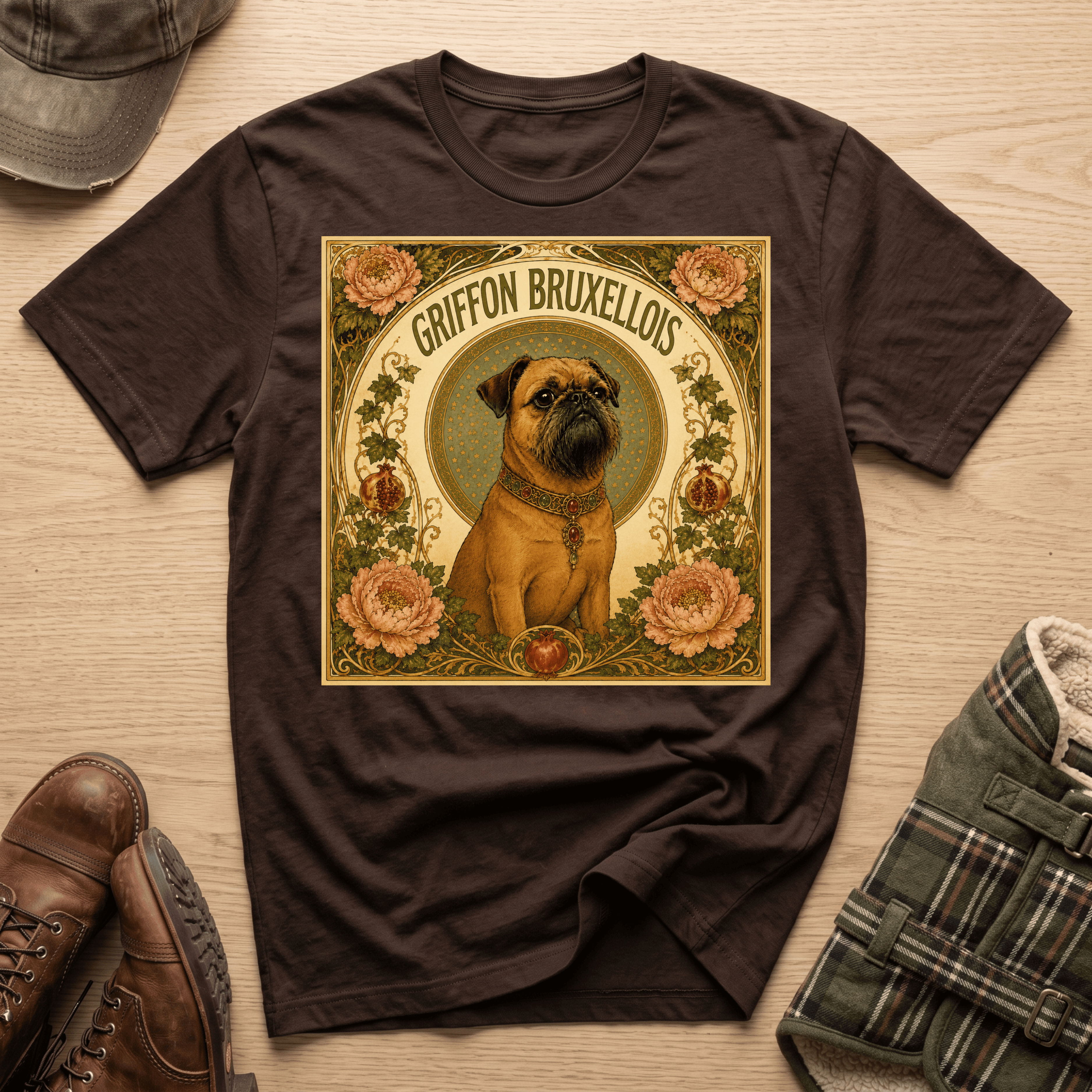 Brussels Griffon - Mucha Style