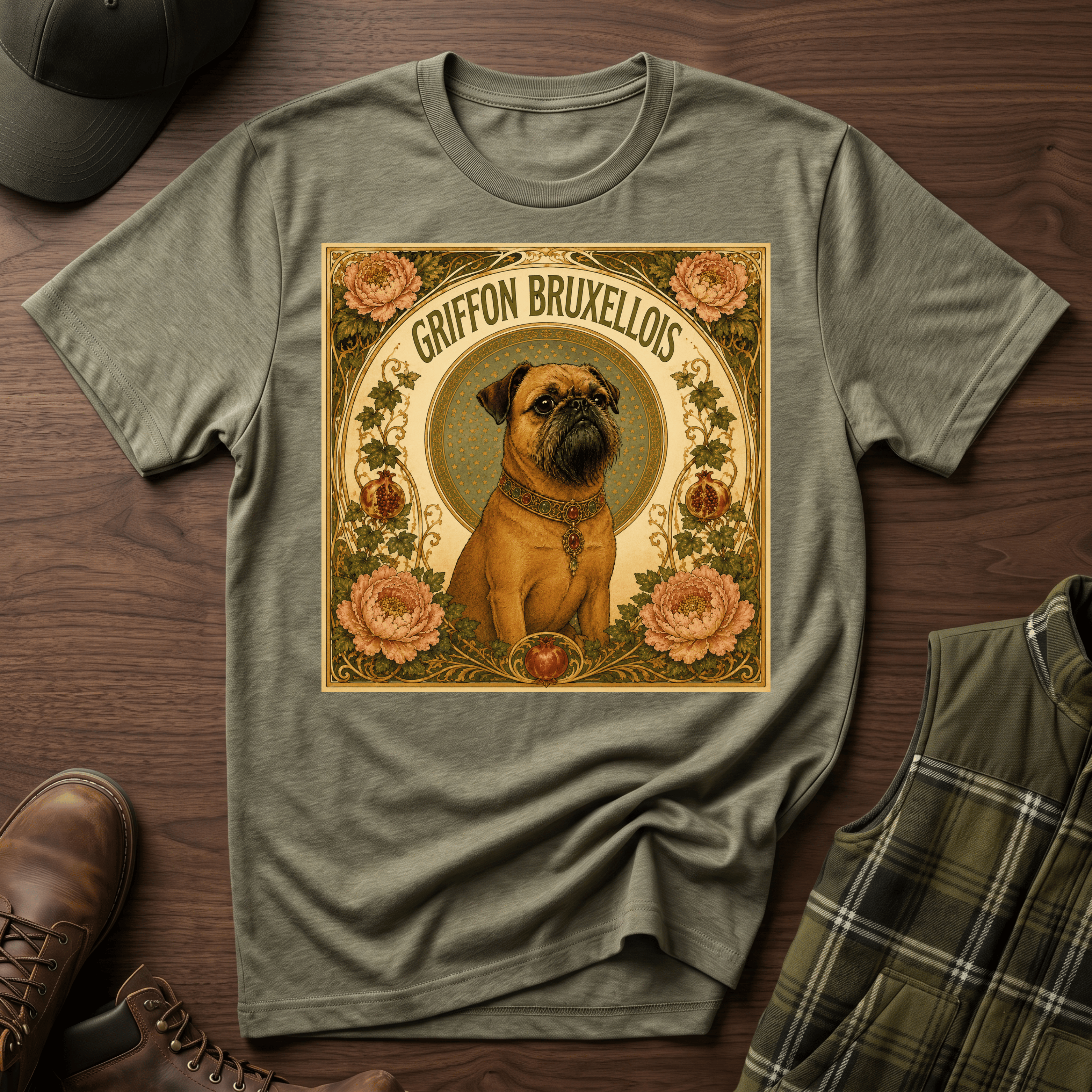 Brussels Griffon - Mucha Style